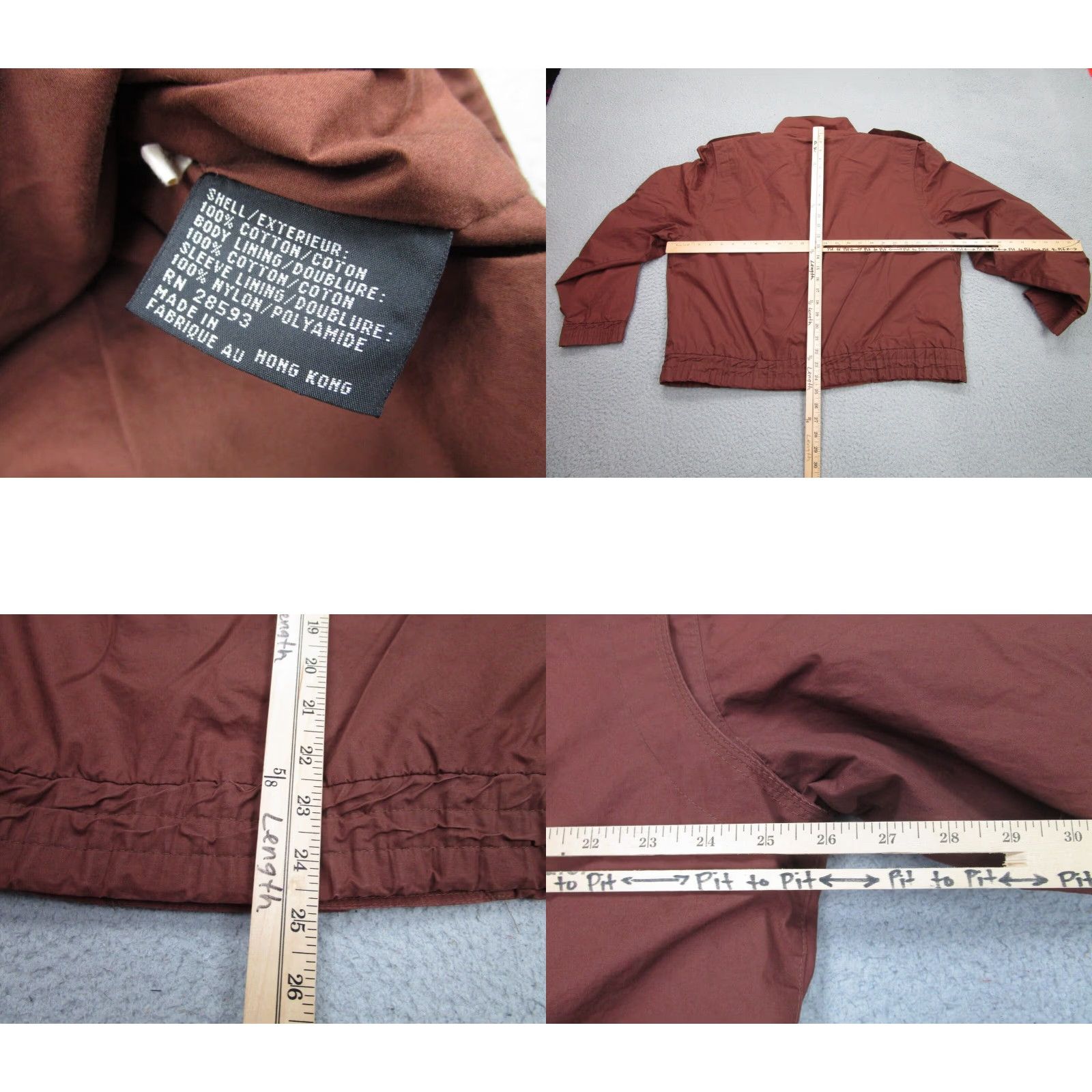 Members Only VINTAGE Members Only Jacket mens 46 Brown Bomber Coat 90s 80s Grand Prix Size US S / EU 44-46 / 1 - 8 Thumbnail