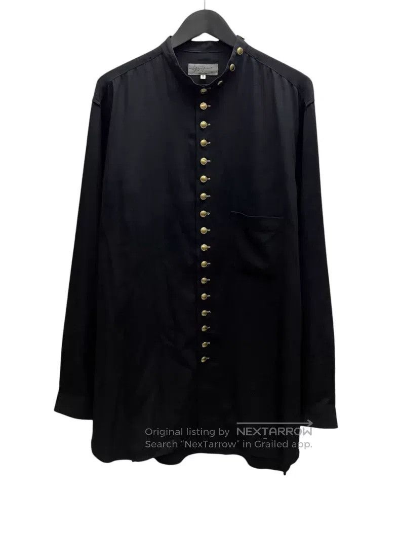 Yohji Yamamoto YOHJI YAMAMOTO Gold Buckle Triacetate Shirt Size US L / EU 52-54 / 3 - 1 Thumbnail