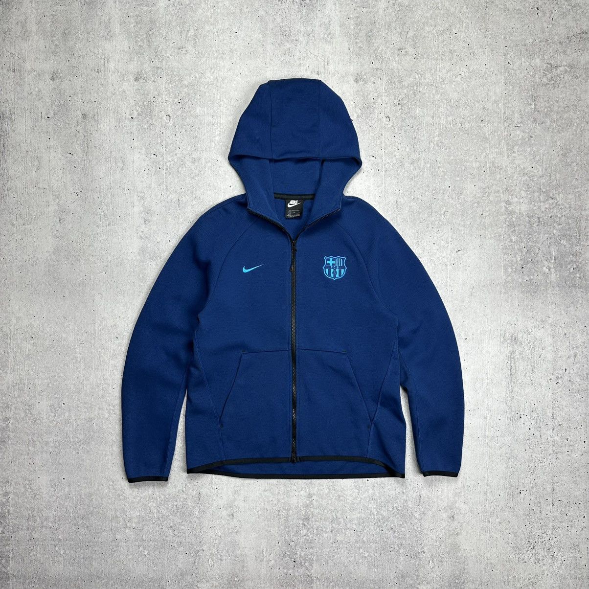 Nike Nike Tech Fleece FC Barcelona Zip Up Hoodie Sweatshirt Size US M / EU 48-50 / 2 - 1 Thumbnail