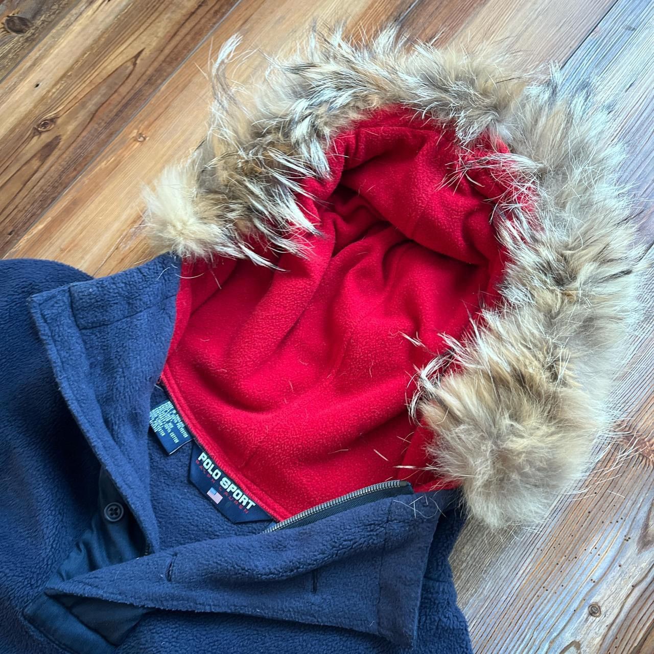 Polo Ralph Lauren Rare Vintage Polo Sport Fleece Parka w Fur Trim Hood M/L Size US M / EU 48-50 / 2 - 3 Thumbnail