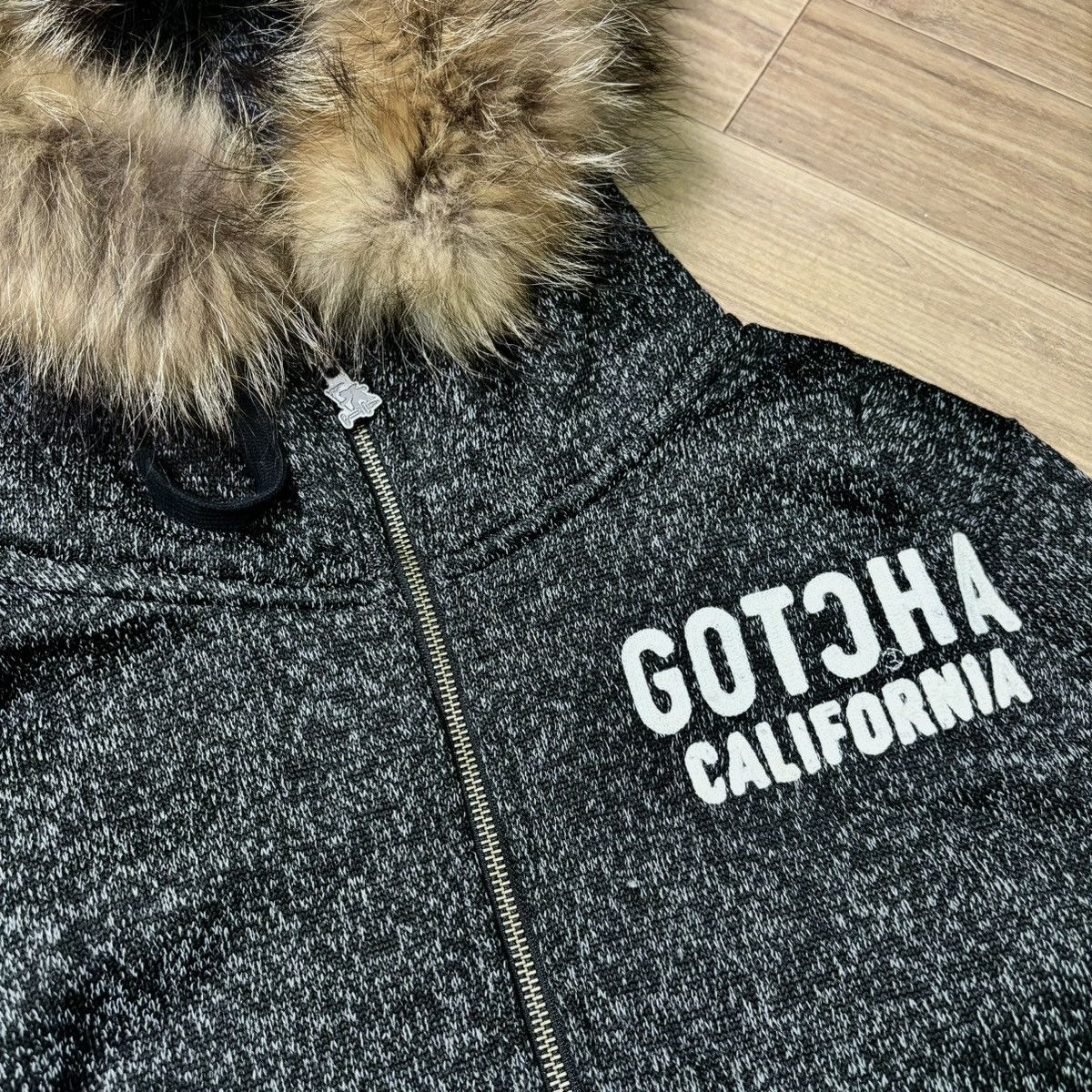 Gotcha × If Six Was Nine × Le Grande Bleu (L.G.B.) Vintage Gotcha California Fur hoodie ifsixwasnine LGB style Size US L / EU 52-54 / 3 - 7 Thumbnail