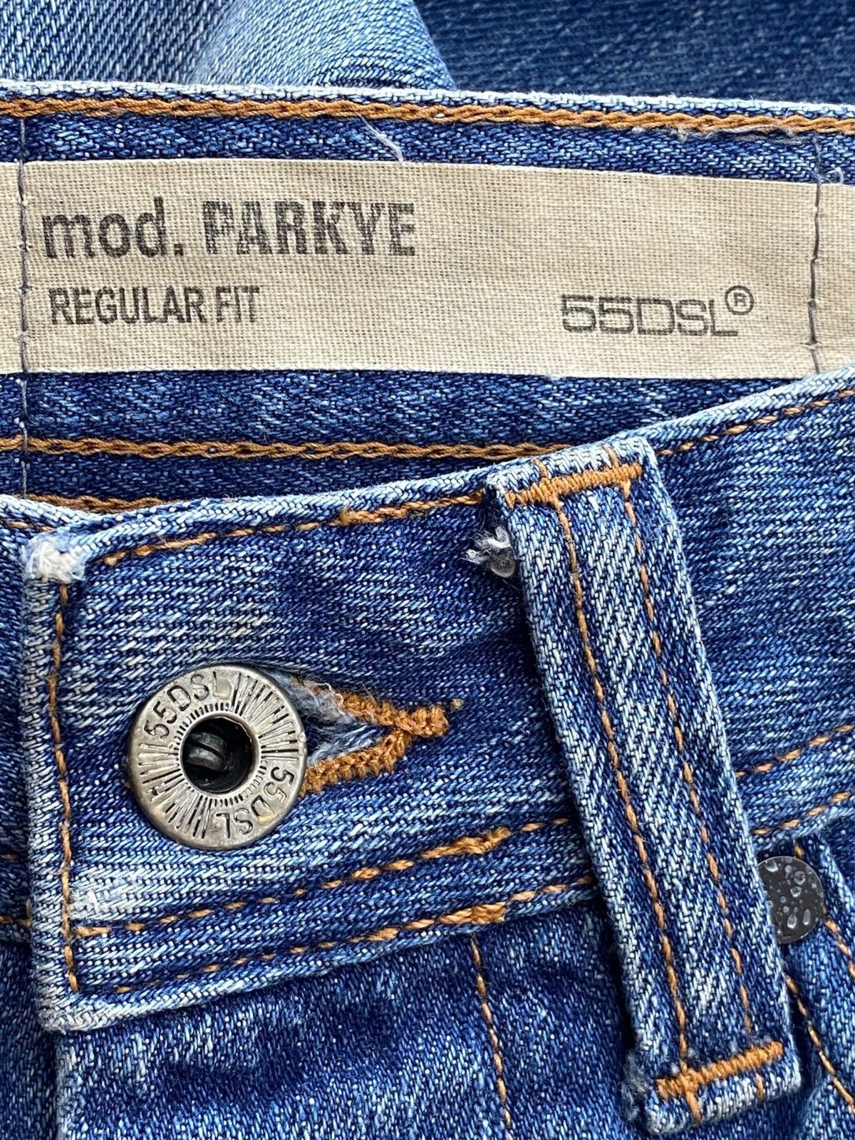 55DSL 55DSL Mud Wash Straight Leg Style Jeans Size US 30 / EU 46 - 10 Thumbnail