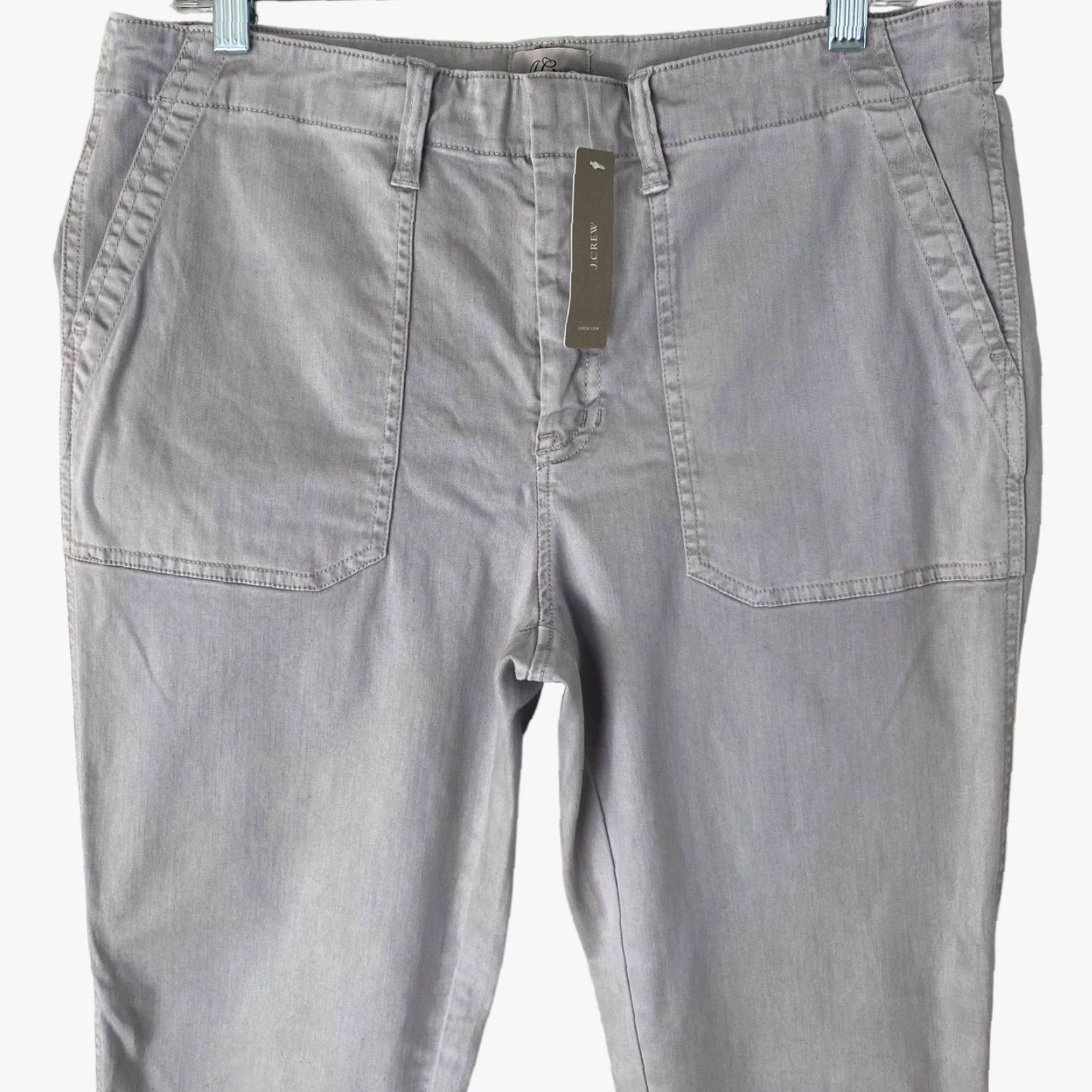 J.Crew J.CREW Skinny Cargo Toothpick Pants Gray Adult 32 Cotton Blend Stretch 4-Pocket Mid-Rise Womens Size 24" / US 00 / IT 34 - 5 Thumbnail