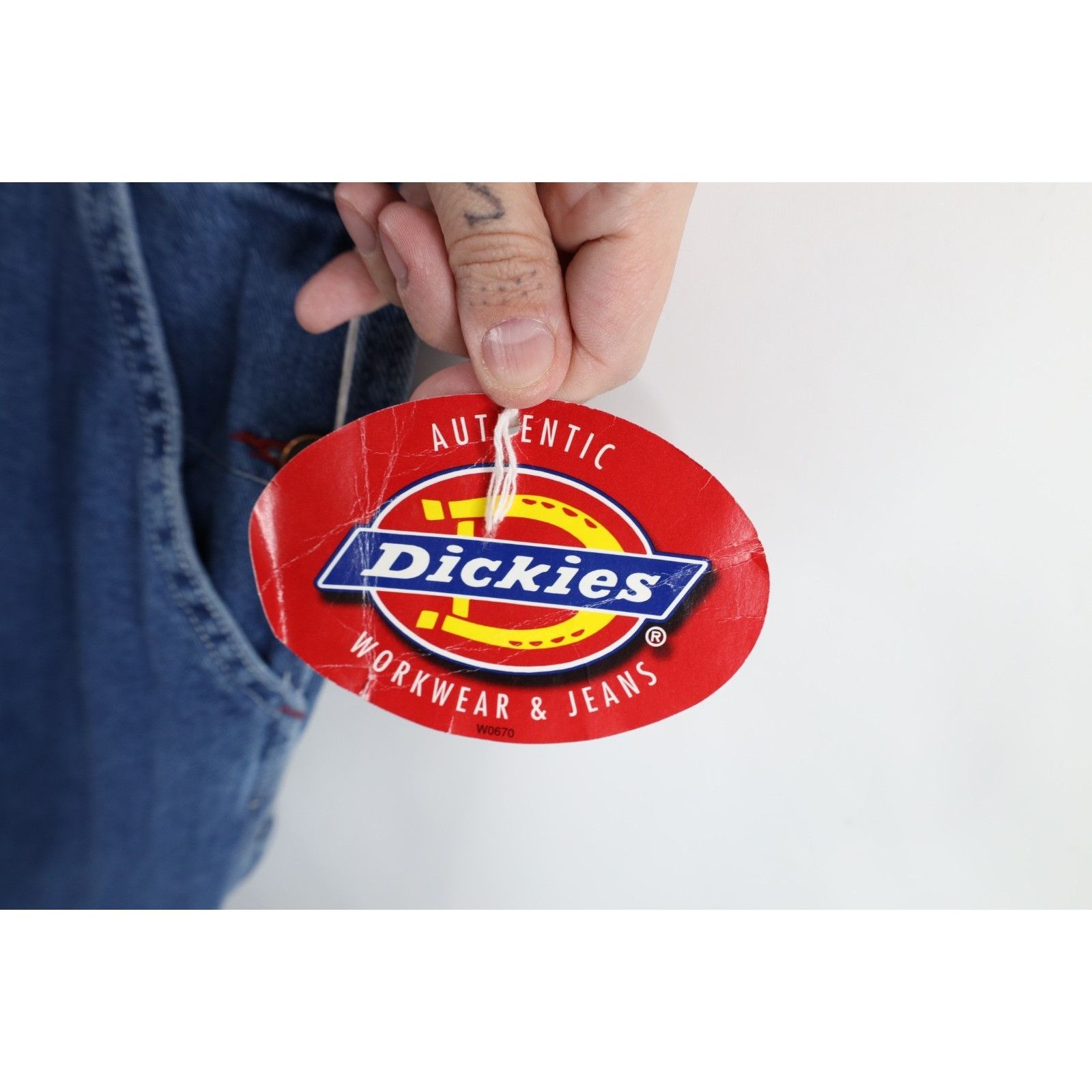 Dickies Deadstock Vintage 90s Dickies Spell Out Wide Leg Overalls Size US 44 / EU 60 - 7 Thumbnail