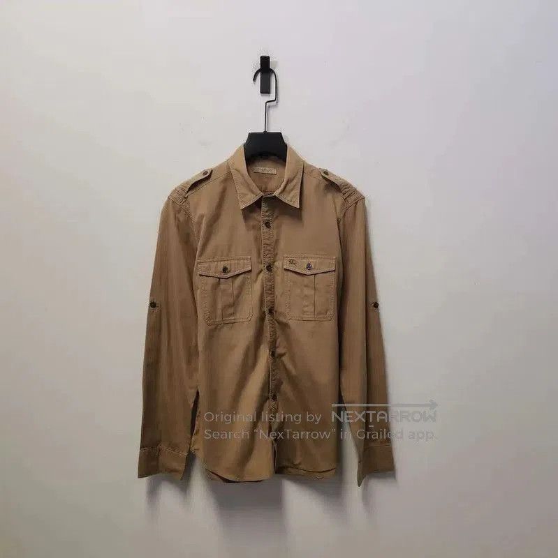 Burberry Burberry Khaki Cotton Men’s Shirt. Size US S / EU 44-46 / 1 - 1 Thumbnail
