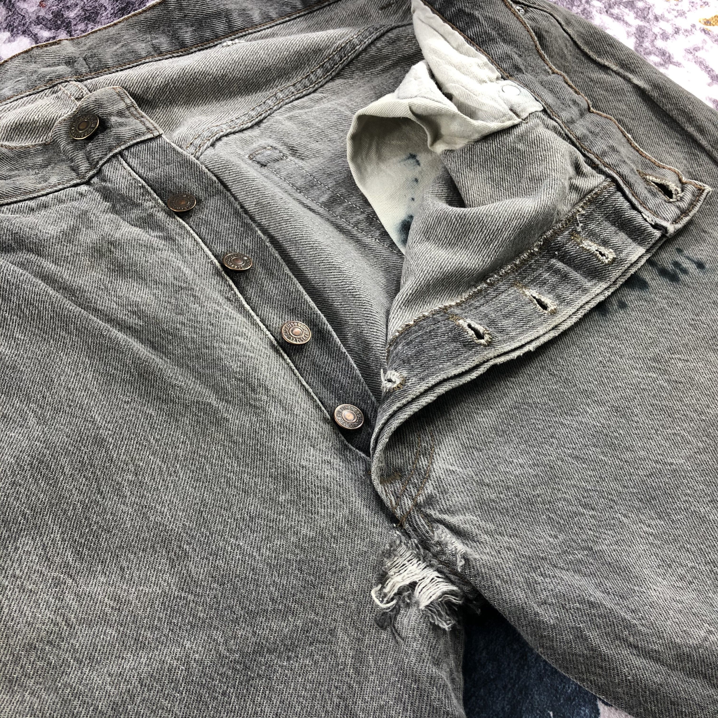 Levi's Vintage 90s Faded Black Levis 501 Jeans-JM2105 Size US 38 / EU 54 - 8 Thumbnail