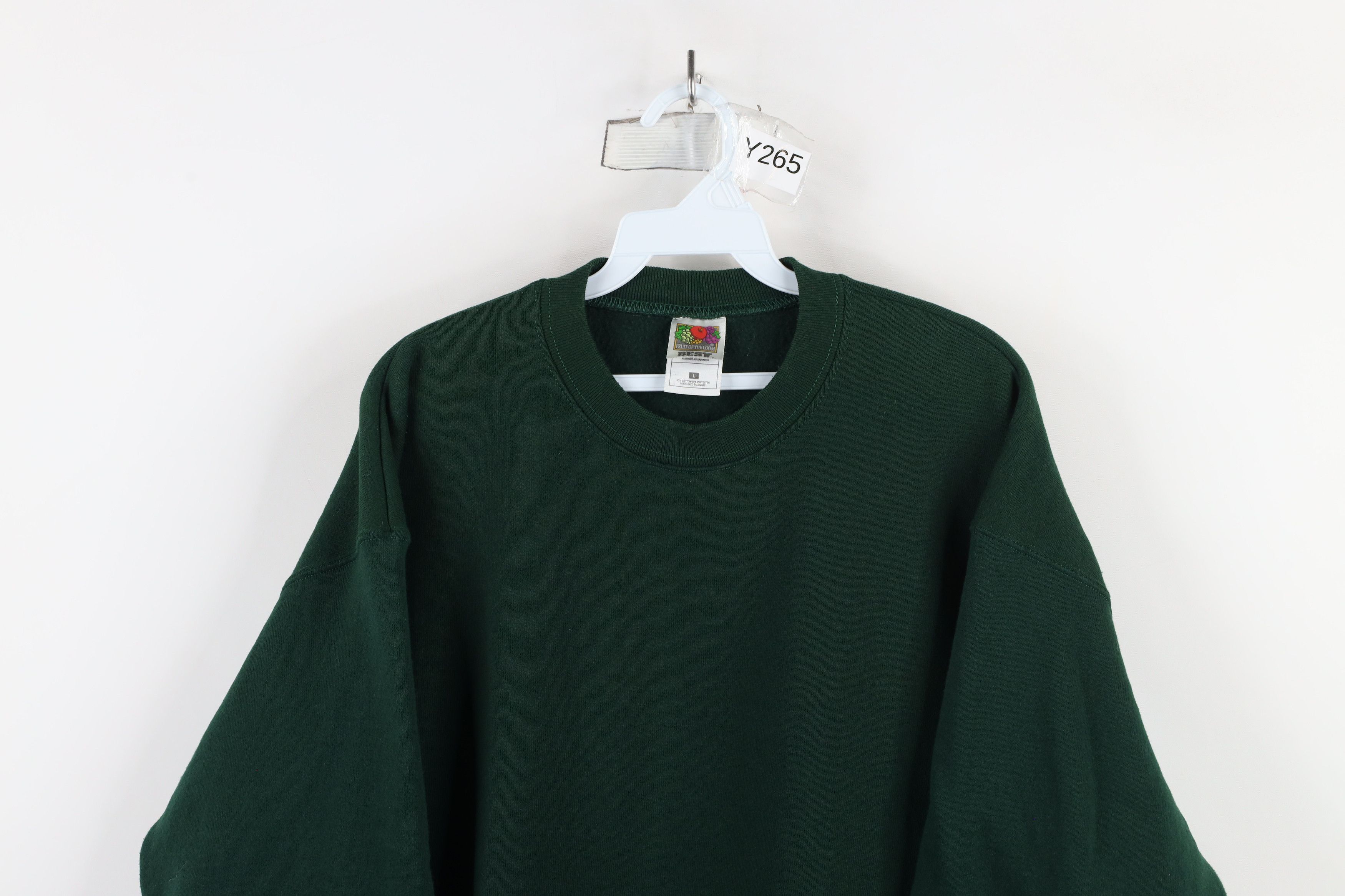 Vintage Vintage 90s Streetwear Crewneck Sweatshirt Hunter Green Size US L / EU 52-54 / 3 - 2 Thumbnail