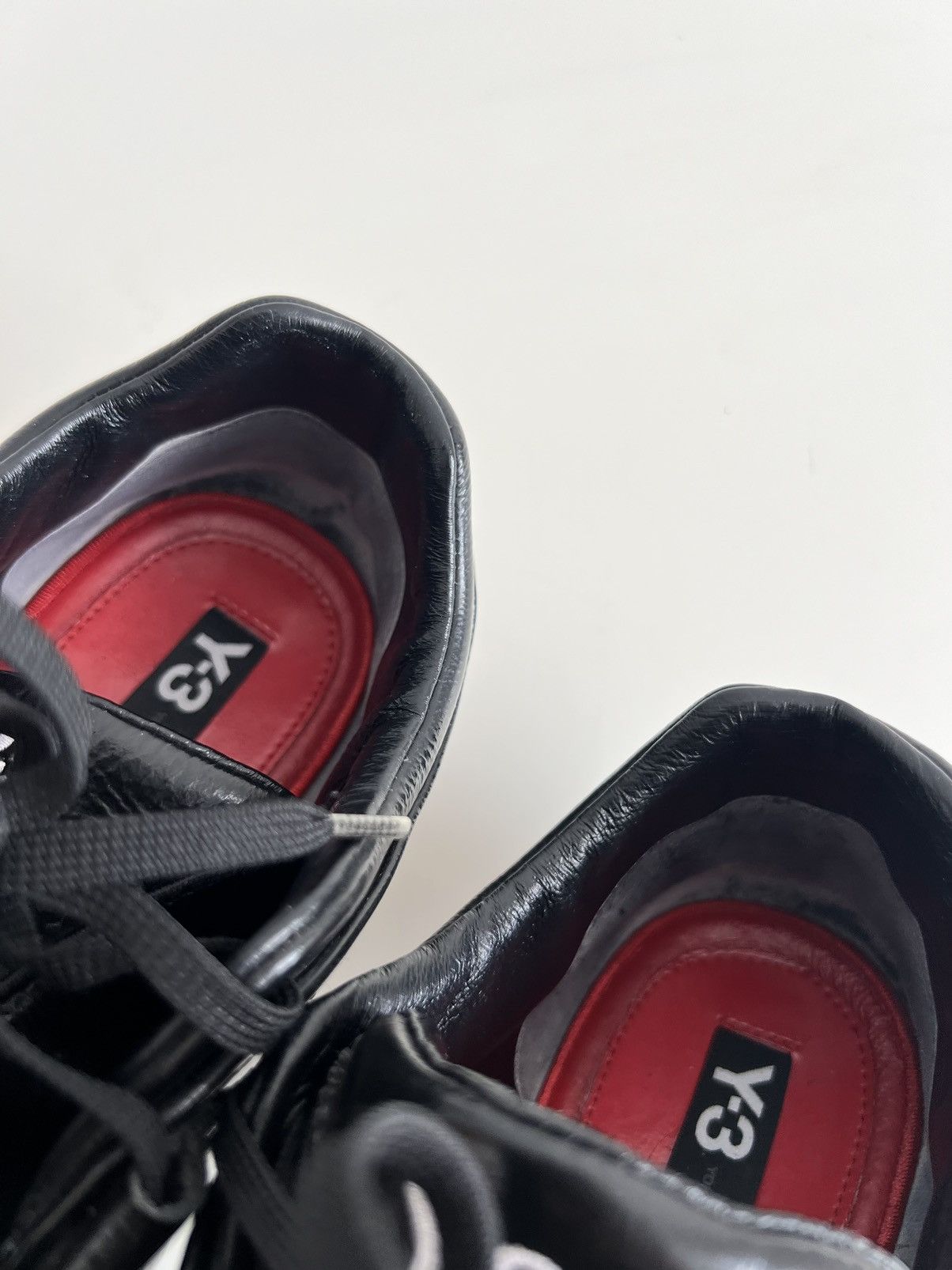 Y-3 🔥F/W08 Y-3 Yohji Yamamoto x Adidas Boxing Patent Sneakers Size US 10.5 / EU 43-44 - 21 Thumbnail
