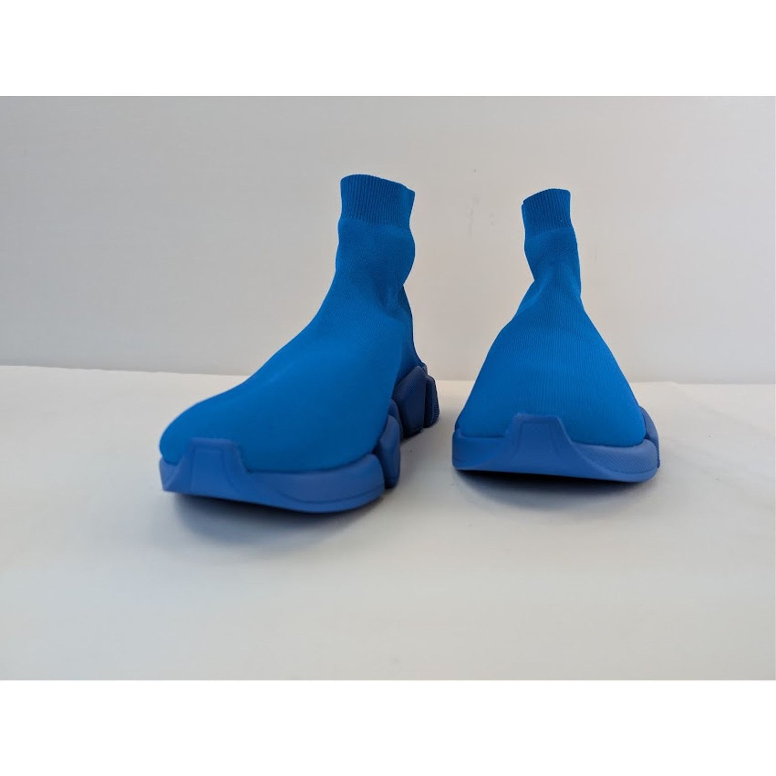 Balenciaga o1rshd1 Speed 2.0 Recycled Knit Sneakers in Dark Blue Size US 12 / EU 45 - 8 Thumbnail