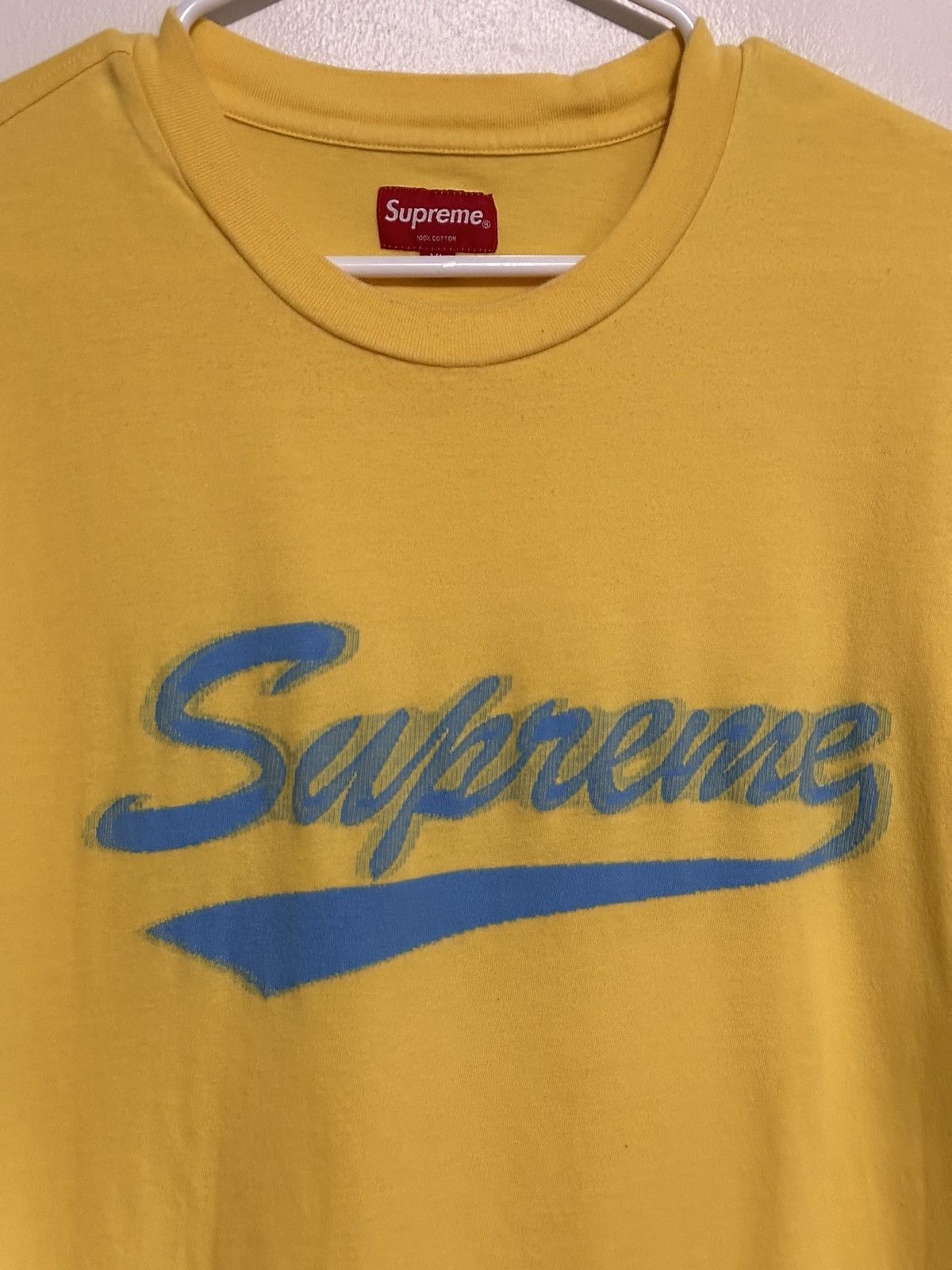 Supreme Supreme Intarsia Script S/S Top Tee Size US XL / EU 56 / 4 - 2 Thumbnail