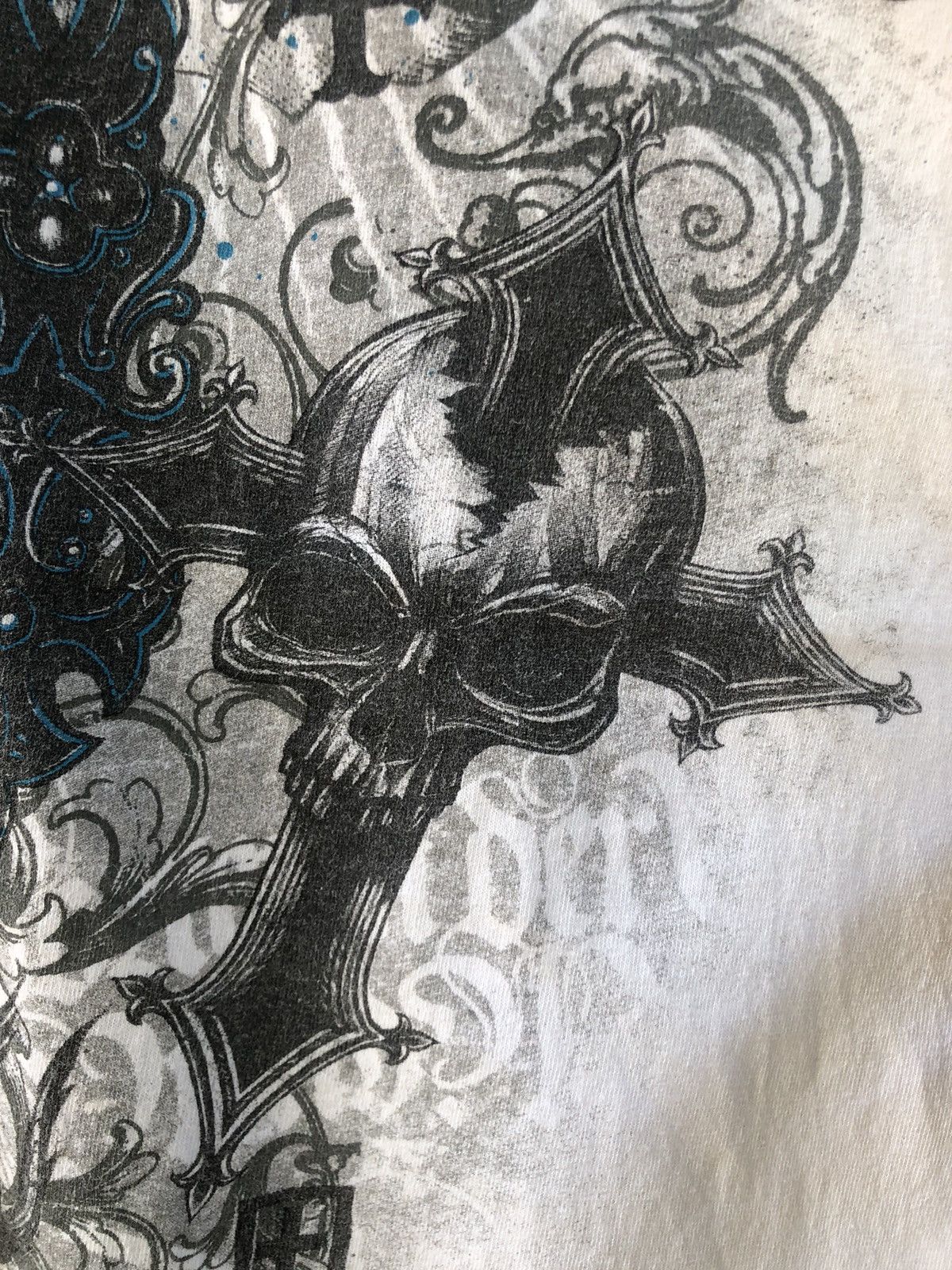 Affliction 🔥Vintage Y2K🔥Skull Cross Wings Affliction Tshirts Size US XL / EU 56 / 4 - 10 Thumbnail