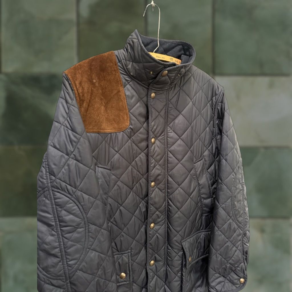 Ralph Lauren VINTAGE Polo Ralph Lauren Quilted Hunting Jacket Blue XL Men Size US XL / EU 56 / 4 - 1 Thumbnail