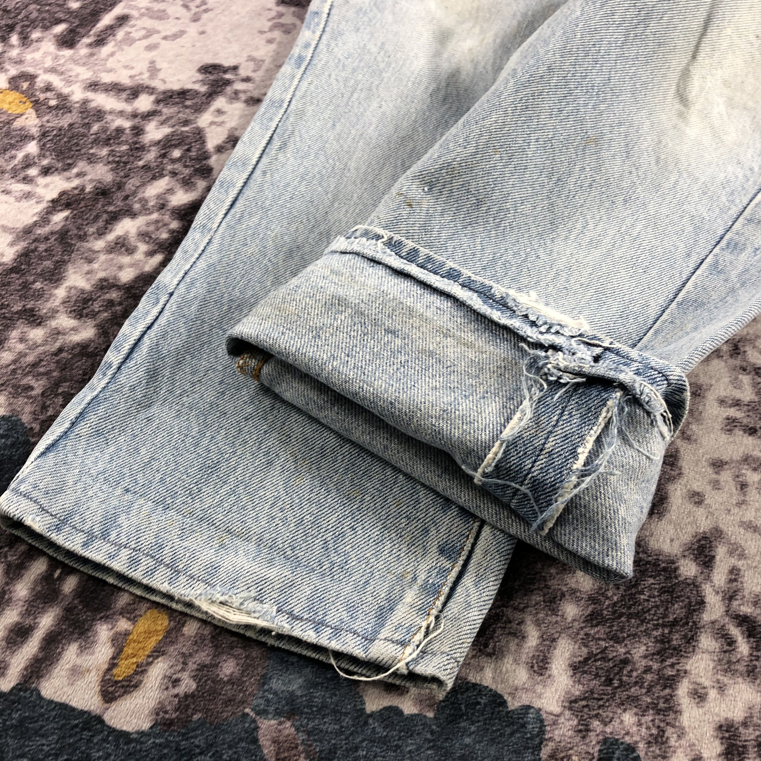 Levi's × Vintage 90s Vintage Ripped Levis 501 Jeans-JM2531 Size US 28 / EU 44 - 8 Thumbnail