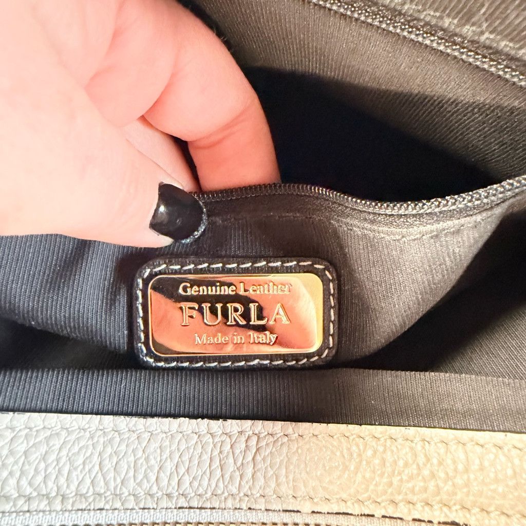 Furla Furla Satchel - Dove Grey/White - NEW w/ Dust Bag & COA Size ONE SIZE - 10 Thumbnail