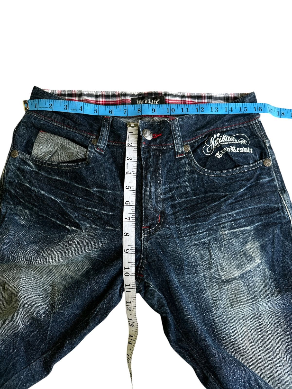 Le Grande Bleu (L.G.B.) Skull Bones Mild Life Denim Honeycomb. Size US 32 / EU 48 - 3 Thumbnail