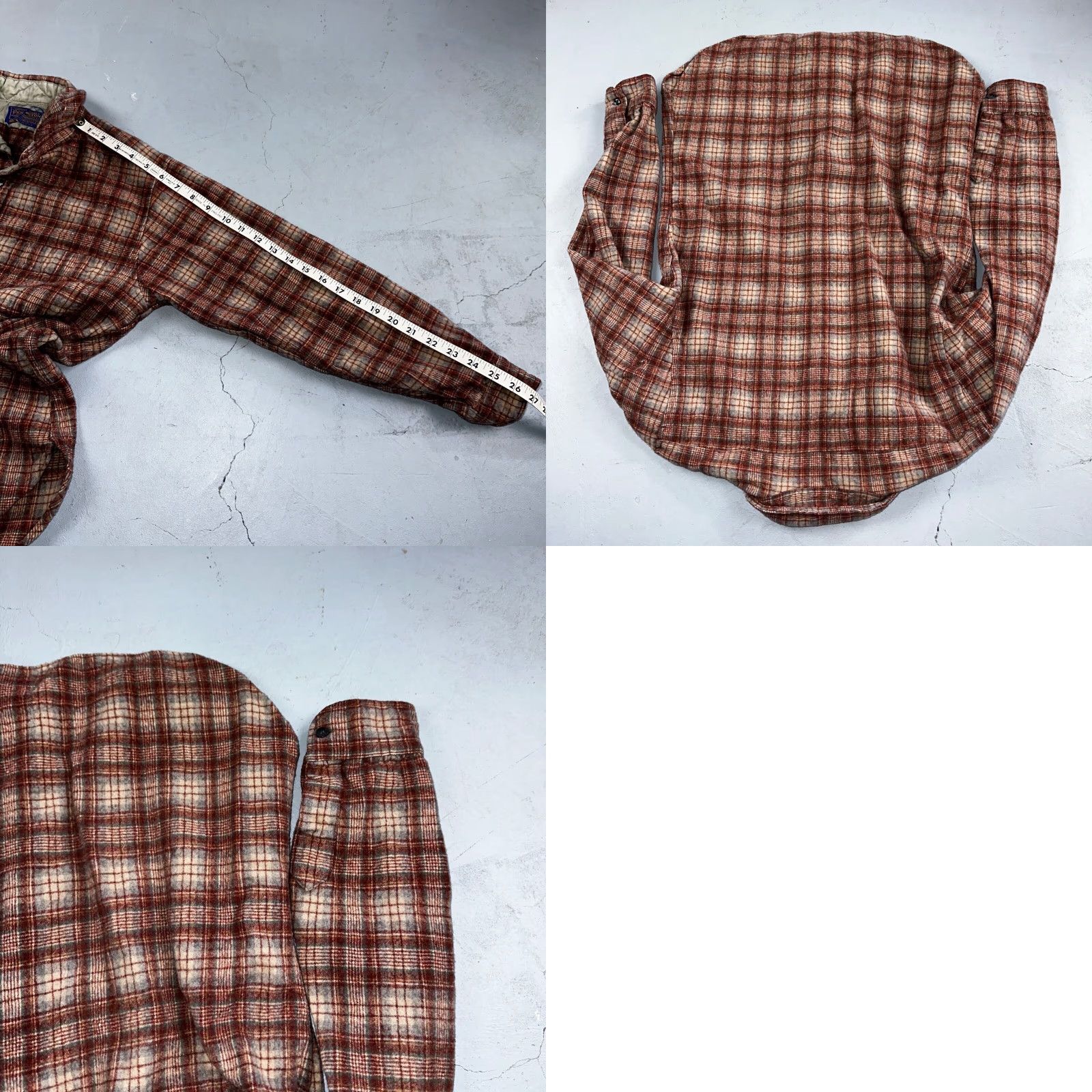 Pendleton VINTAGE Pendleton Woolen Mills Virgin Wool Lodge Shirt Red Plaid Mens L Size US L / EU 52-54 / 3 - 8 Thumbnail