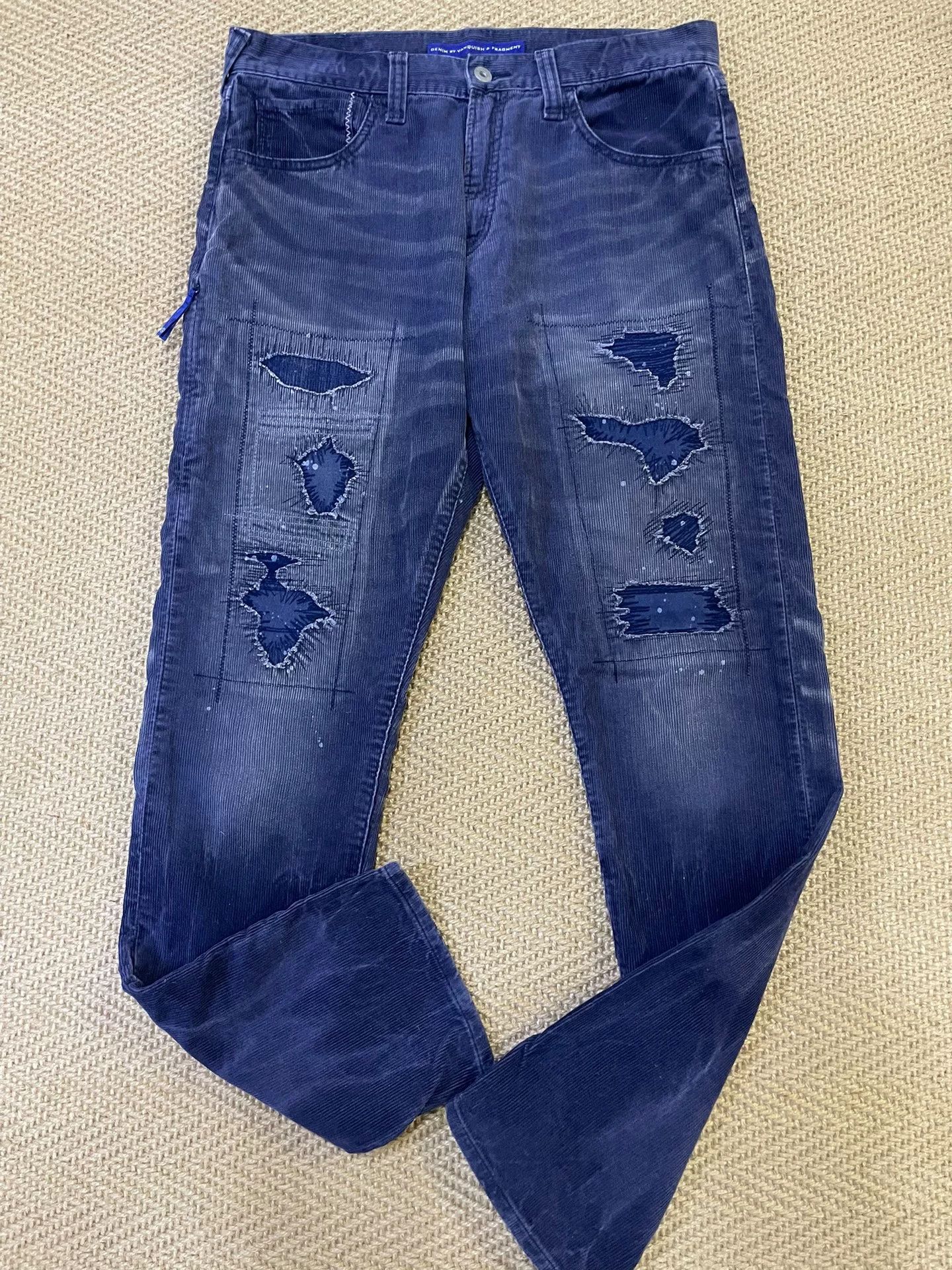 denim by vanquish & fragment corduroy pants
