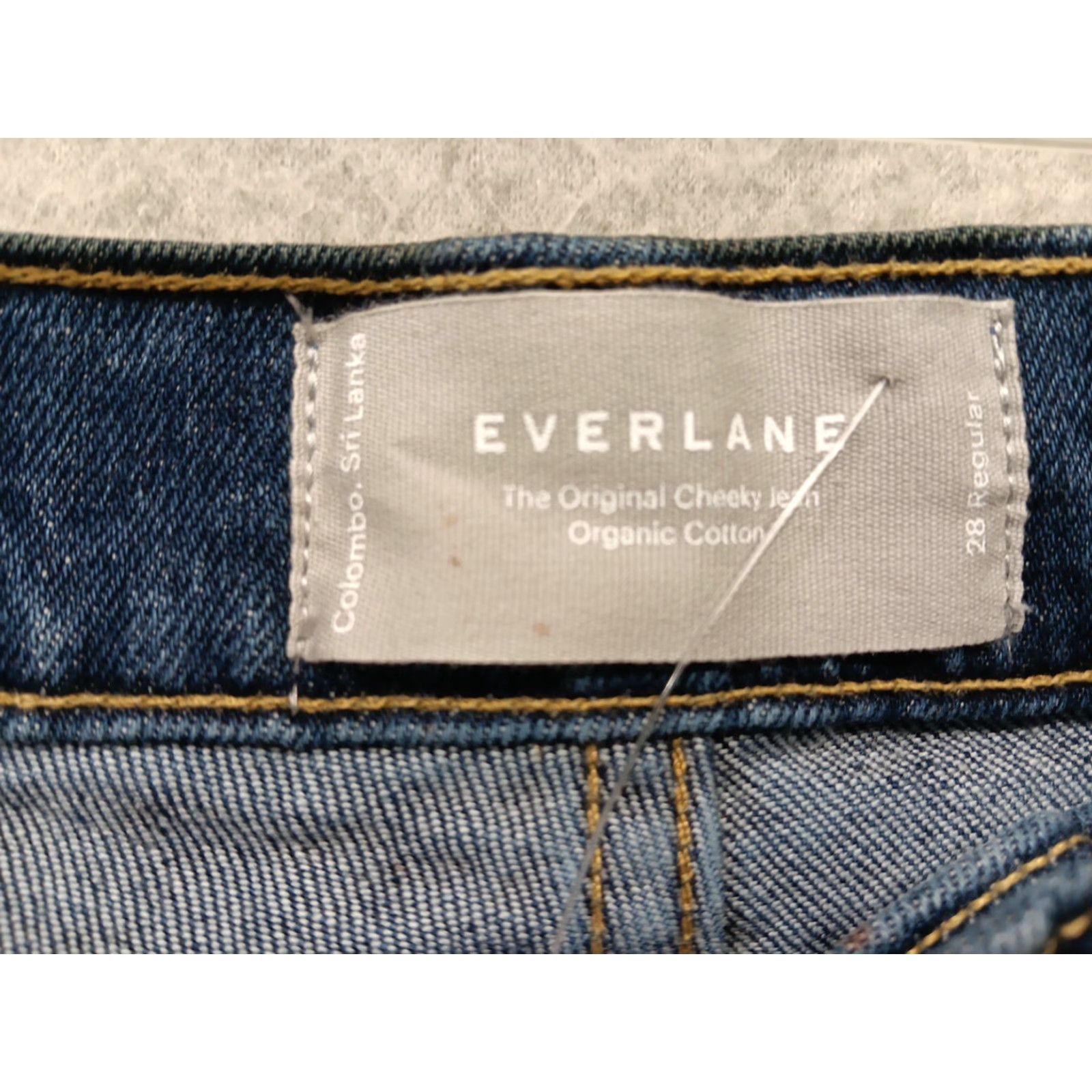 Everlane Everlane Jeans The Original Cheeky Size 28 Blue Organic Cotton Straight Leg Size 28" / US 6 / IT 42 - 3 Thumbnail