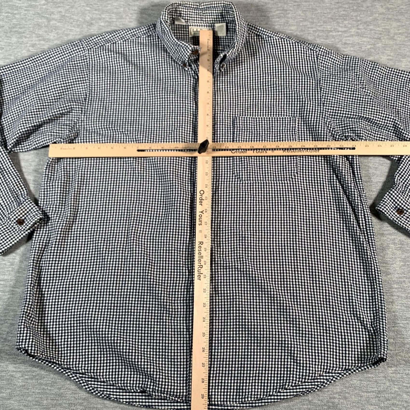 Vintage LL Bean Northwoods Shirt Mens XL Flannel Blue White Check Button Down USA Size US XL / EU 56 / 4 - 6 Thumbnail