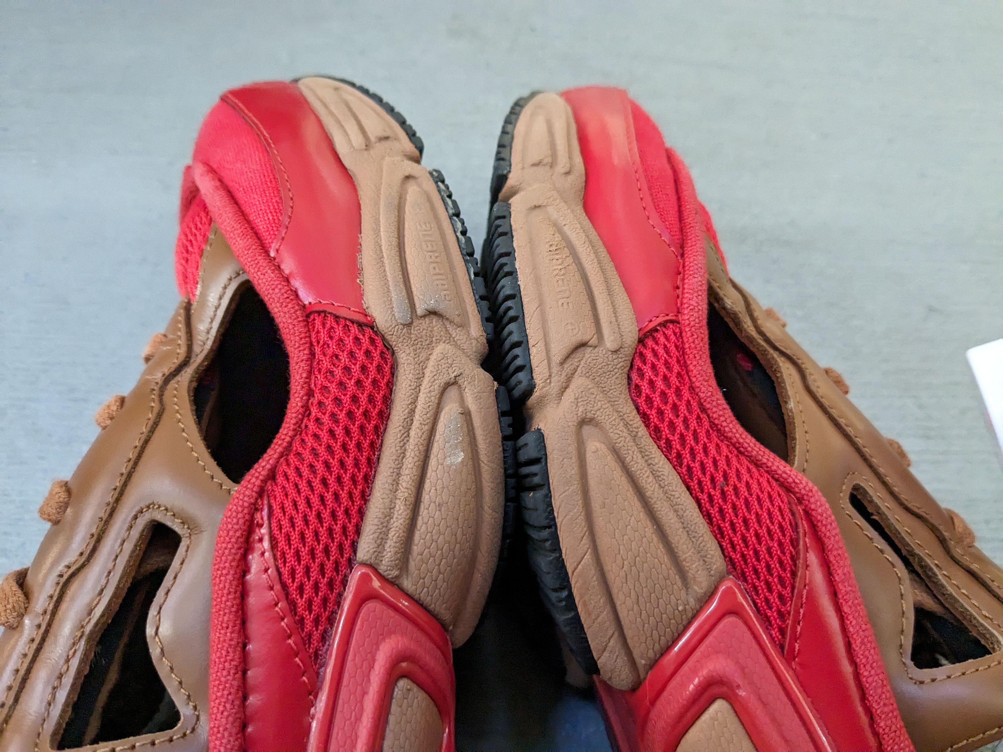 Adidas × Raf Simons Adidas Raf Simons Ozweego Replicant 8.5 B22513 Red Gold Size US 8.5 / EU 41-42 - 7 Thumbnail