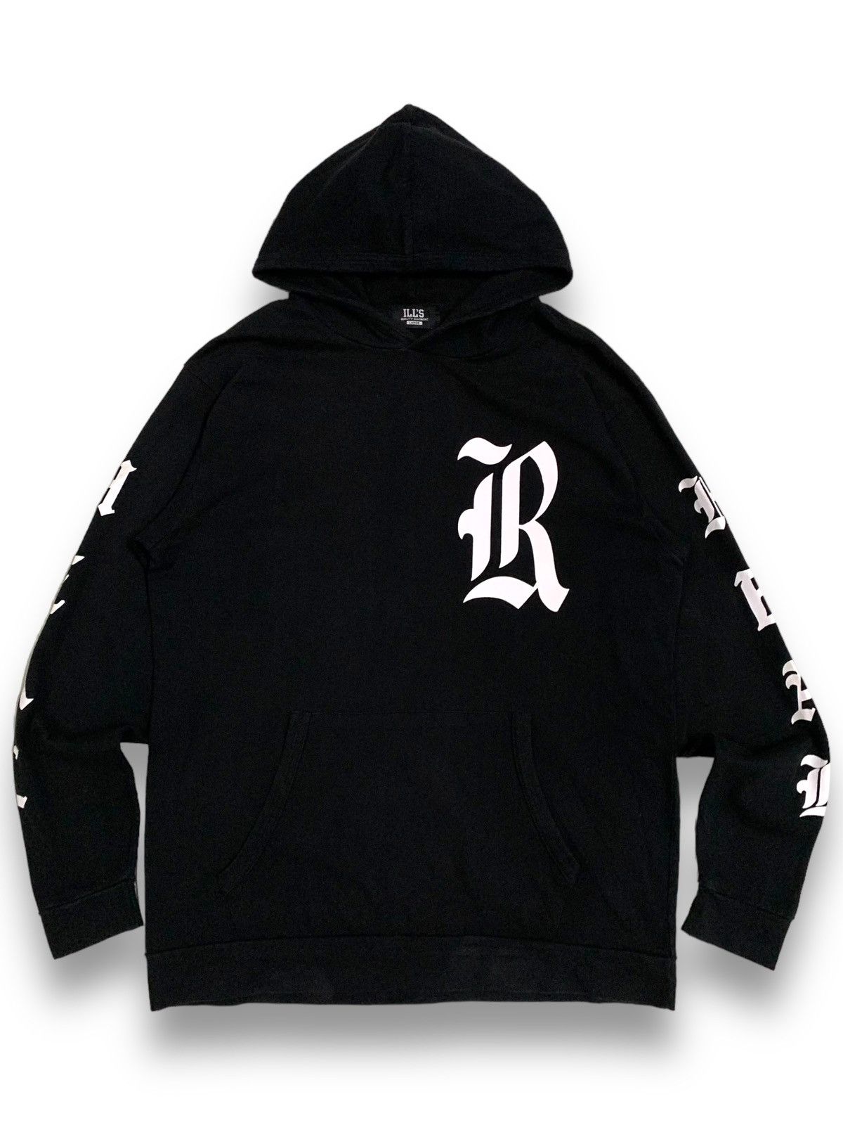 14th Addiction Vintage Japanese Brand ILLS Faded Printed Punk Style Hoodies Size US M / EU 48-50 / 2 - 2 Thumbnail