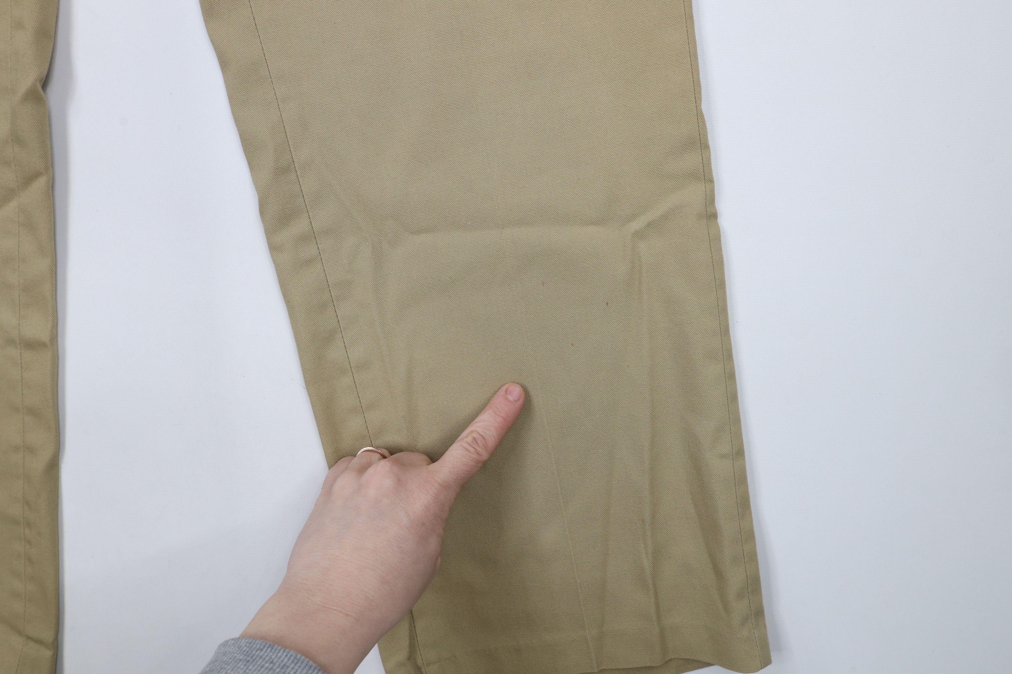 Vintage Vintage 70s Streetwear Wide Leg Chino Pants Trousers Tan Size US 34 / EU 50 - 5 Thumbnail