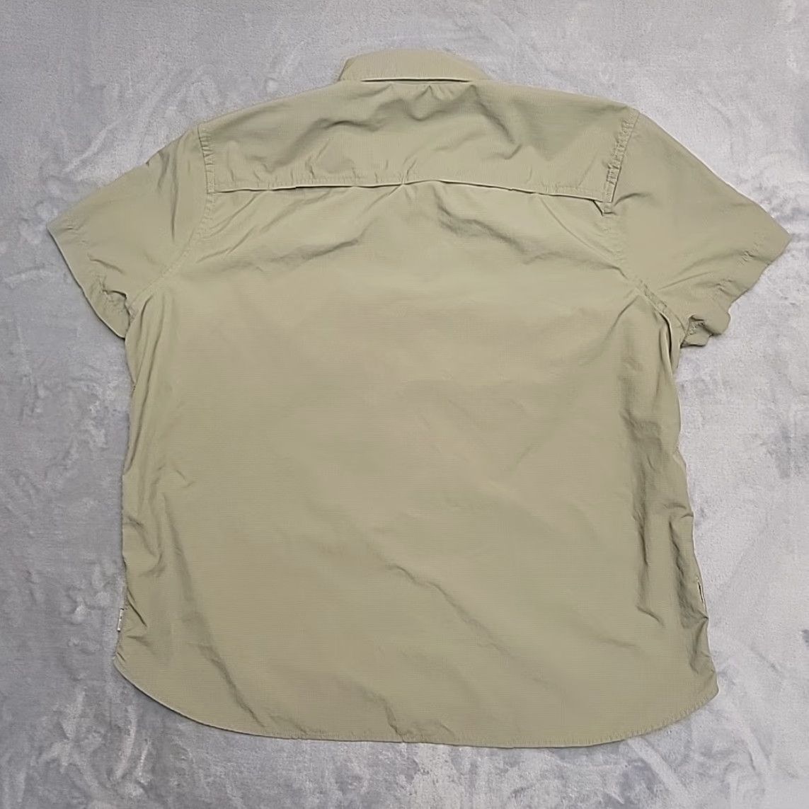 Eddie Bauer Eddie Bauer Shirt Women XL Green Vented Nylon Fishing Hiking Gorp Core Outdoors Button-Up Short Sleeve Casual Outdoor Nature UV Protection Pockets Size XL / US 12-14 / IT 48-50 - 6 Thumbnail