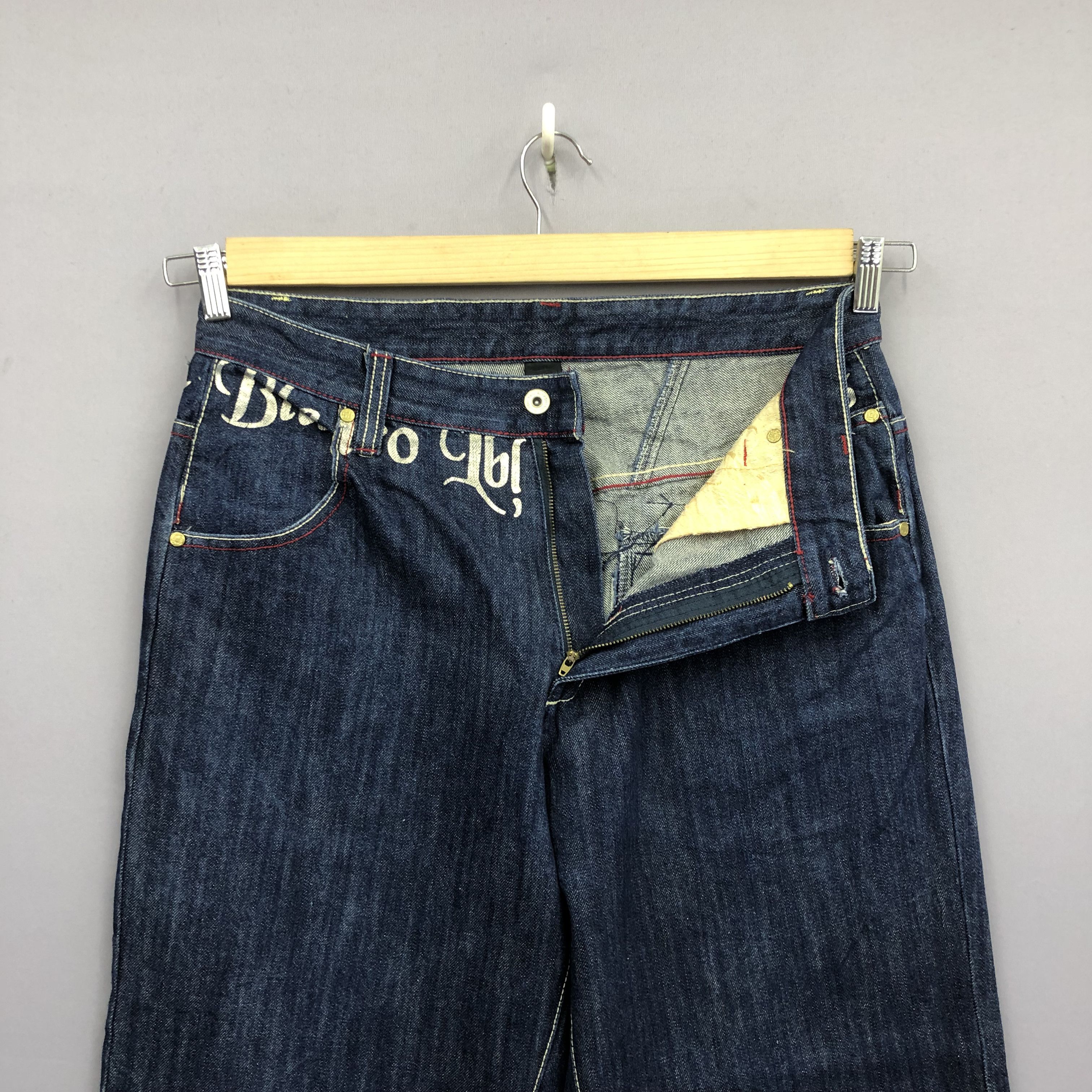 JNCO Crazy Y2K Southpole Style Baggy Japanese Skater Jeans Denim Size US 32 / EU 48 - 7 Thumbnail