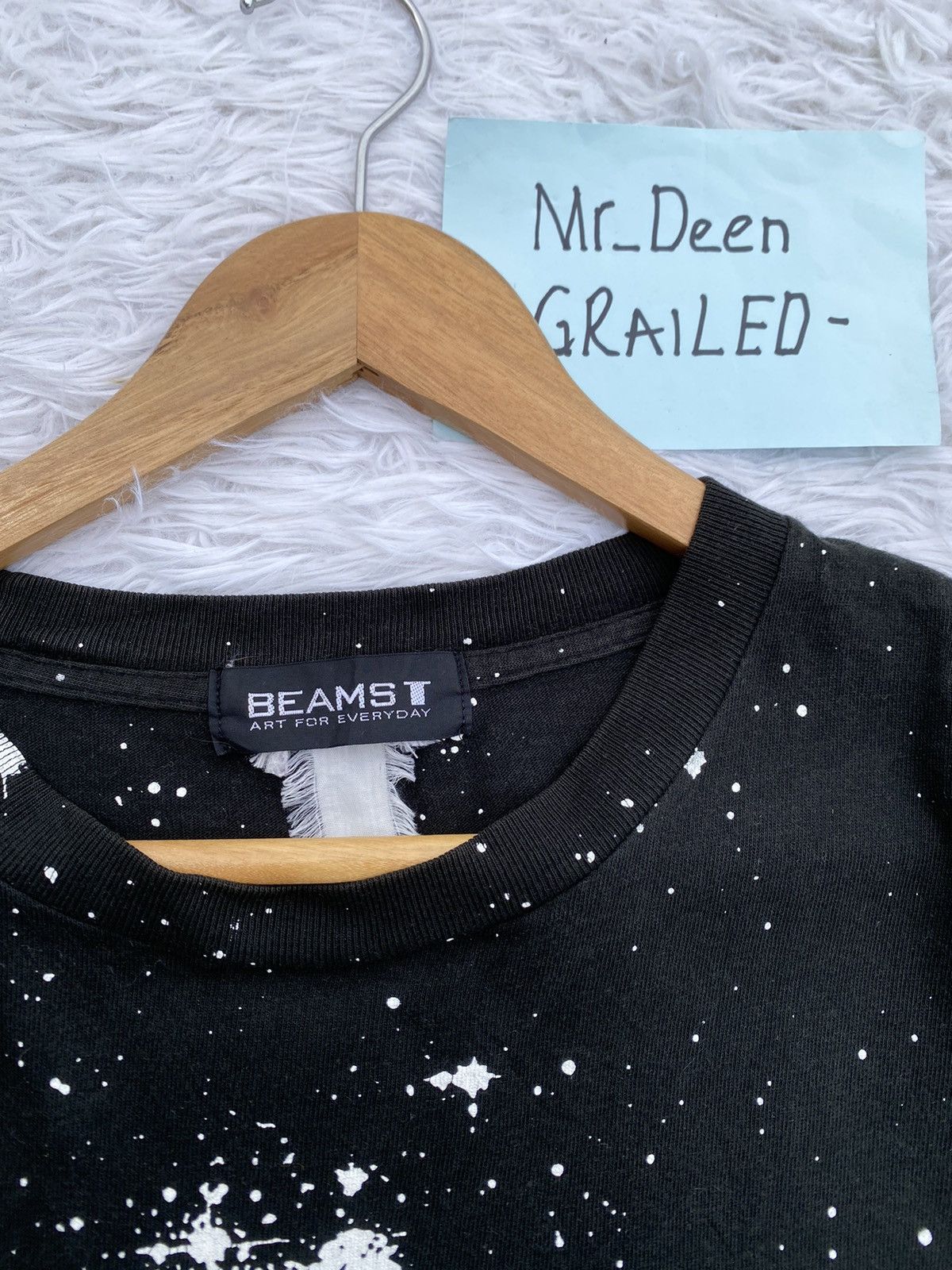 Beams Plus Rare Beams Japanese Brand Painted Art Design Tshirt Size US L / EU 52-54 / 3 - 8 Thumbnail