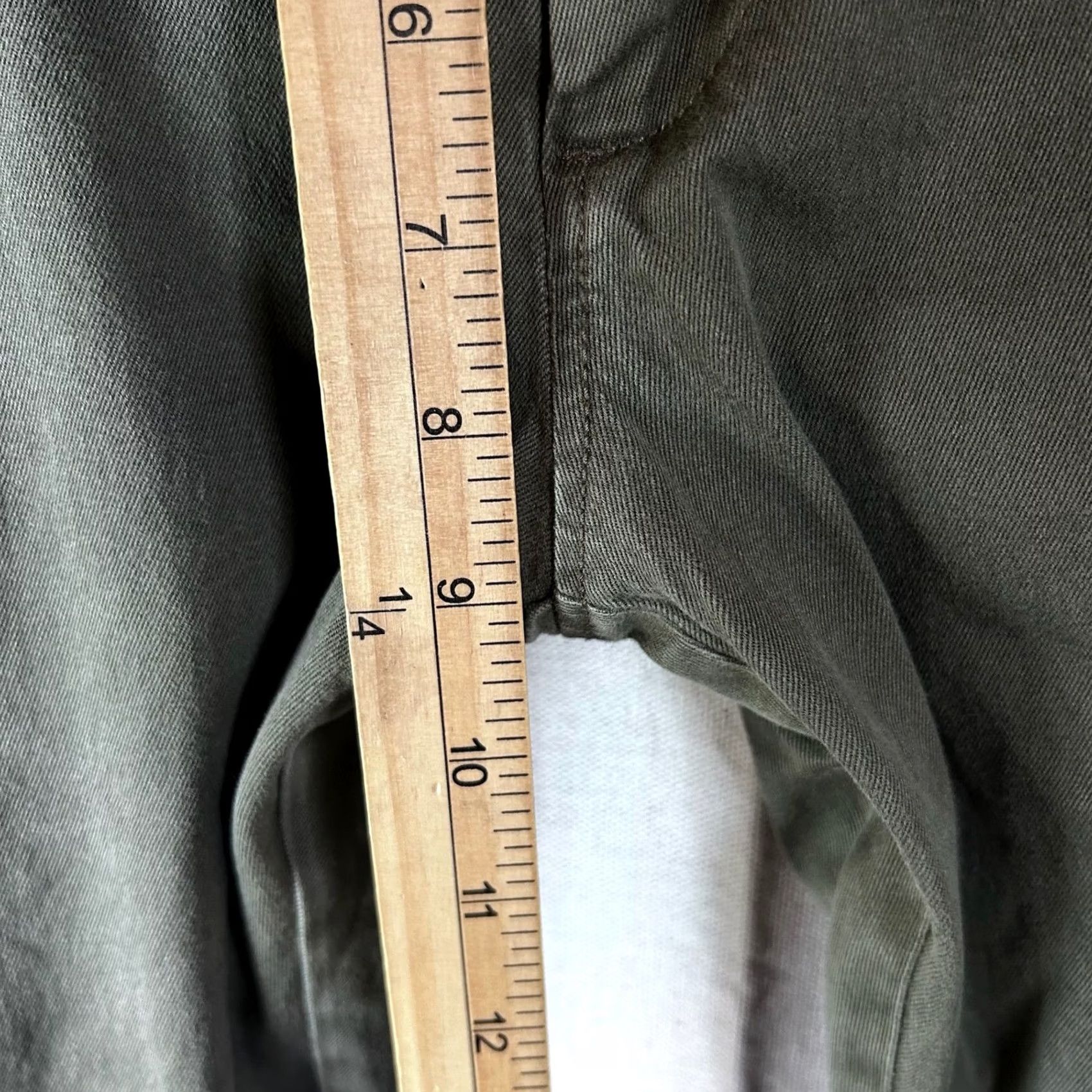 J.Crew J.Crew 484 Stretch Chino Pants Mens 30x32 Dark Olive Green Slim Trousers Size US 30 / EU 46 - 7 Thumbnail