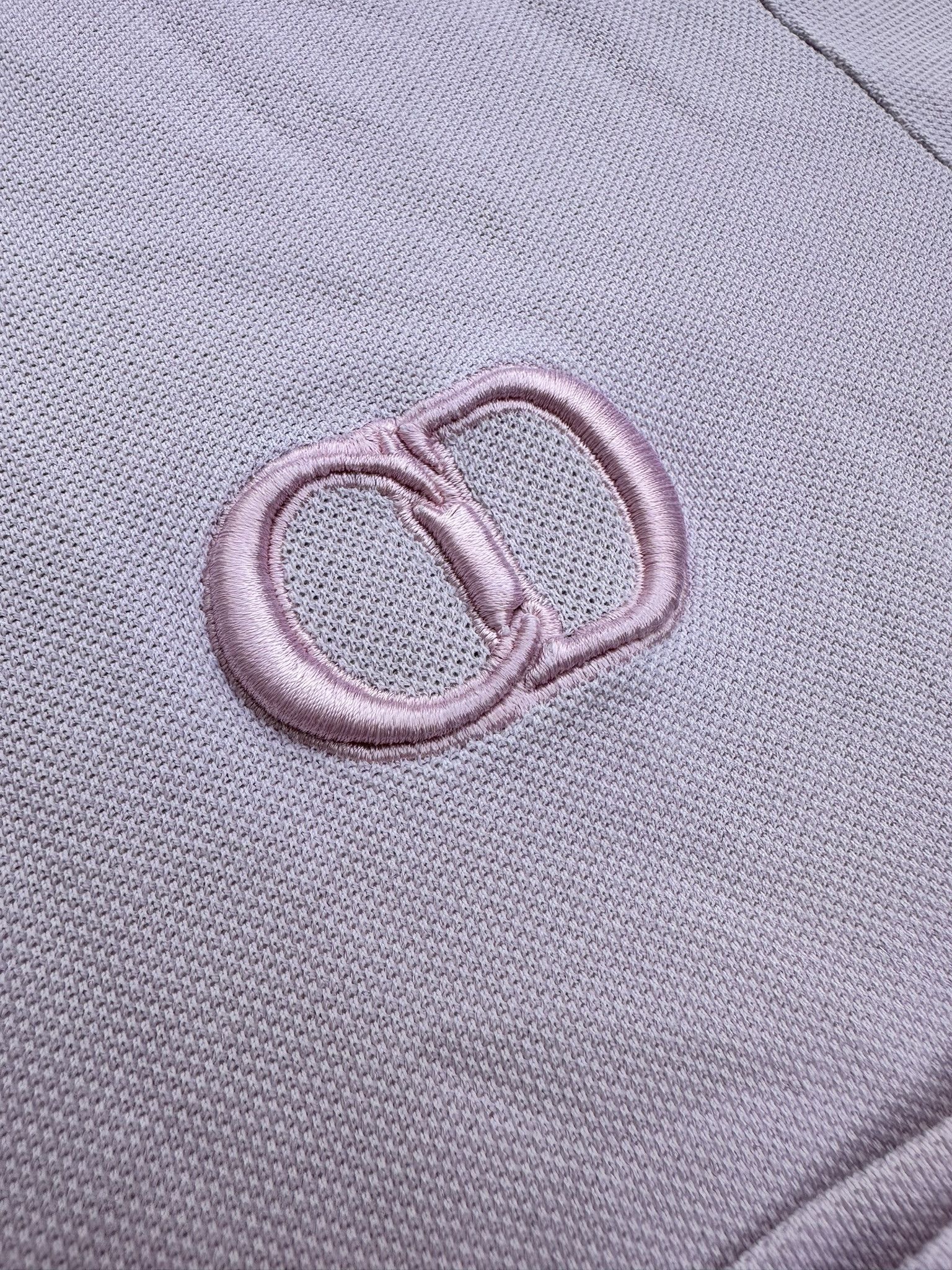 Dior Dior Polo T-Shirt CD Embroidered Logo Light Pink Size US M / EU 48-50 / 2 - 5 Thumbnail