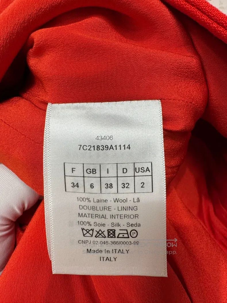 Dior Dior Red coat Size XXS / US 00 / IT 34 - 4 Thumbnail