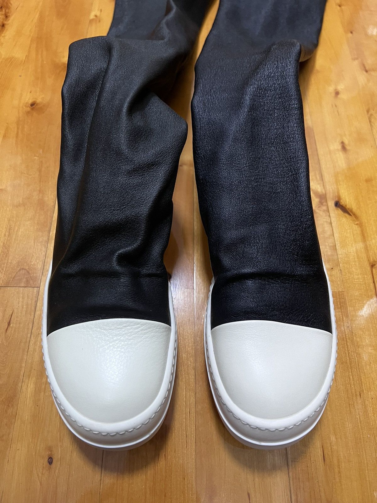 Rick Owens Rick owens mainline leather thigh high stocking sz 37 Size US 7 / IT 37 - 2 Thumbnail