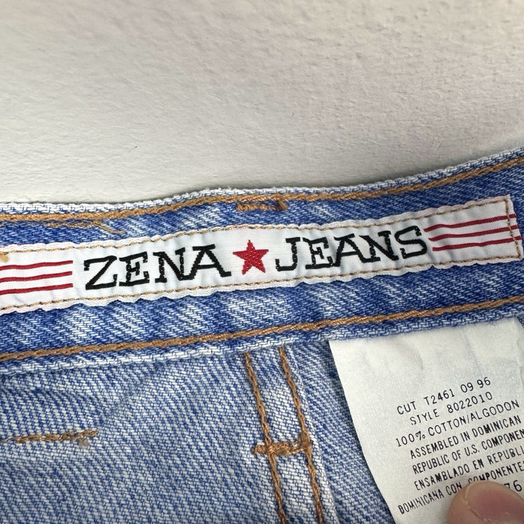 Vintage VINTAGE ZENA Jeans Womens 8 High Rise Mom Blue Hipster 1980s 90s Vintage Style Womens Jeans Size 30" / US 8 / IT 44 - 6 Thumbnail