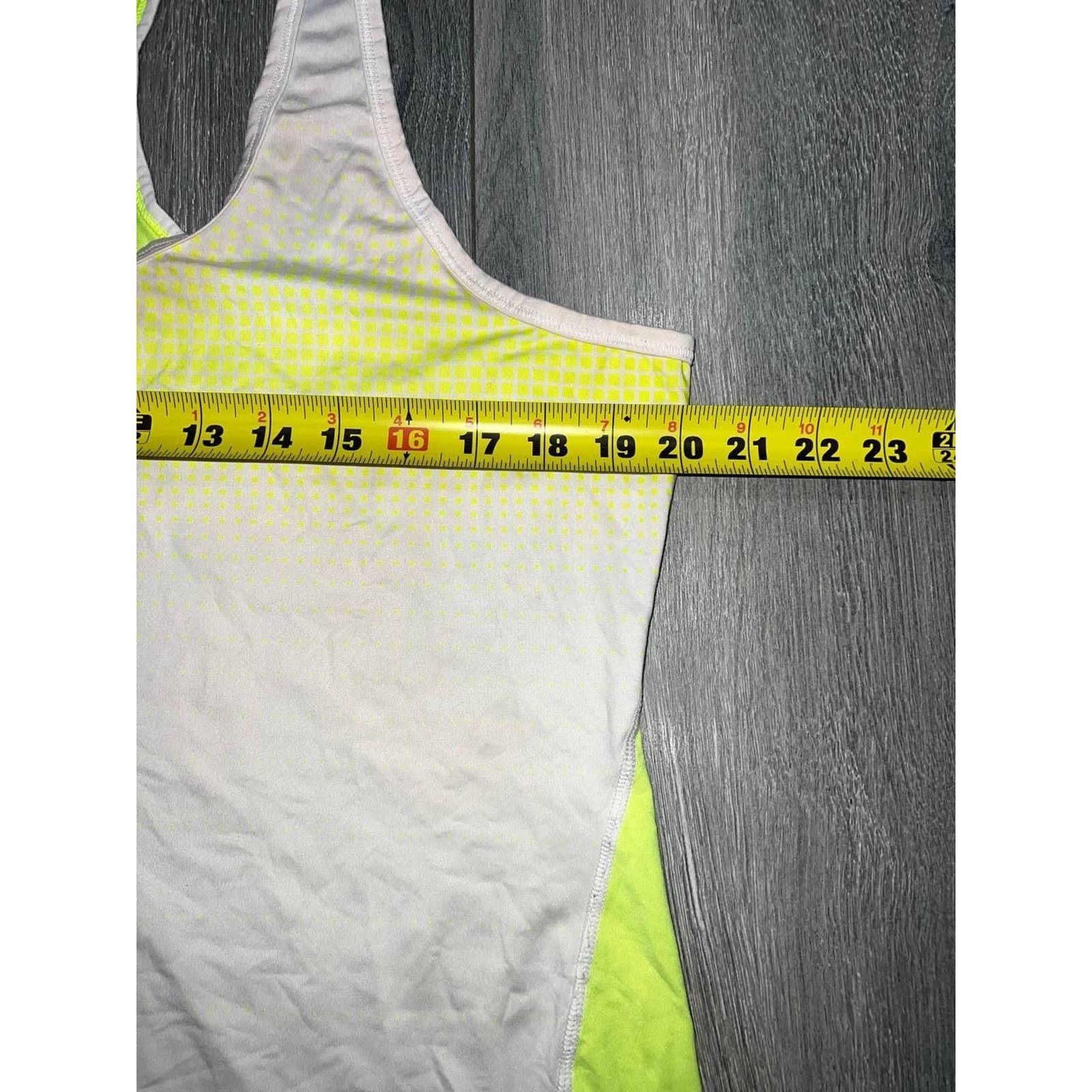 Athleta Athleta Tank Top Neon XL White Sleeveless Round Neck A003230 Size XL / US 12-14 / IT 48-50 - 6 Thumbnail