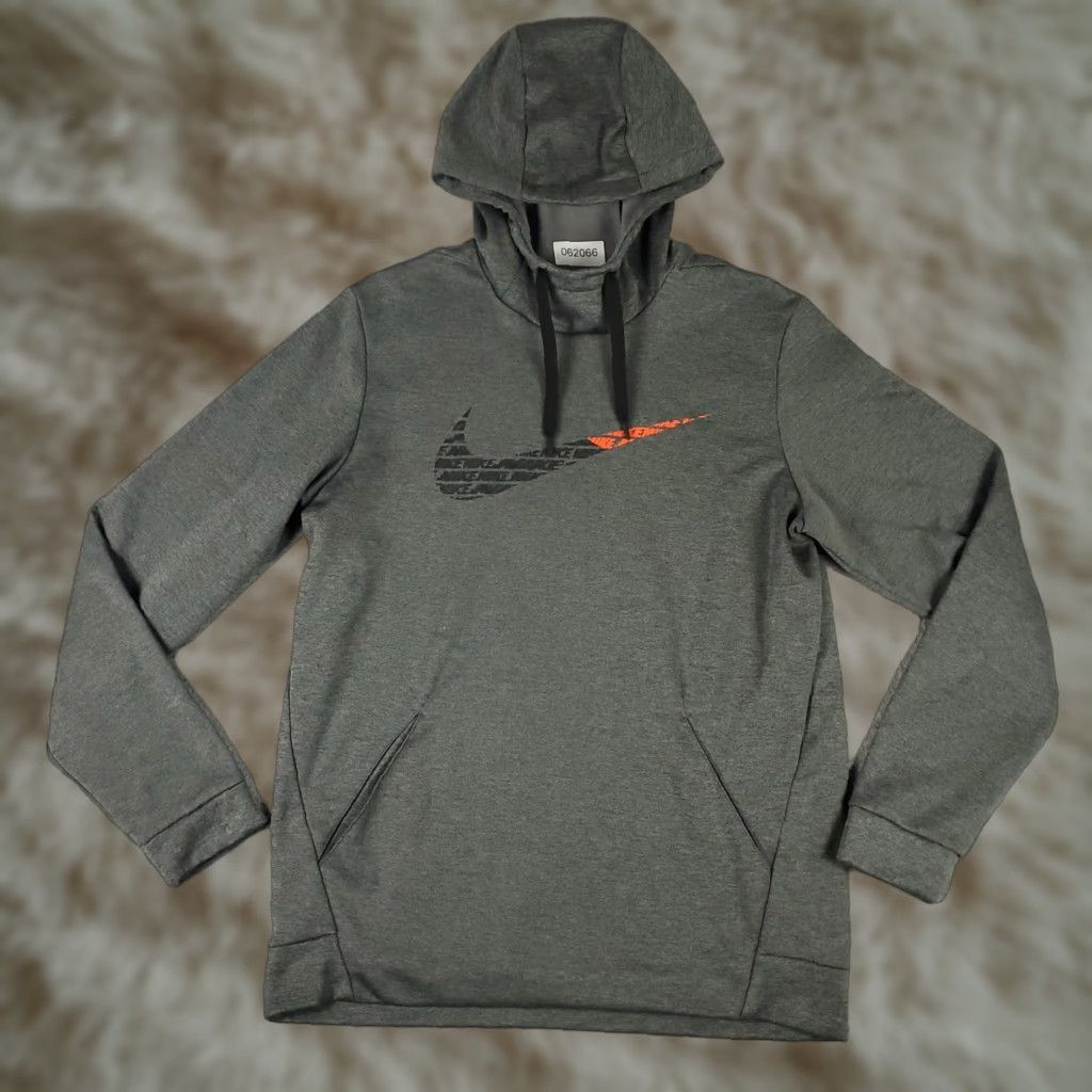 Nike Nike Hoodie Mens M Gray Dri-FIT Swoosh Pullover Sportswear Graphic Print Size US M / EU 48-50 / 2 - 1 Thumbnail