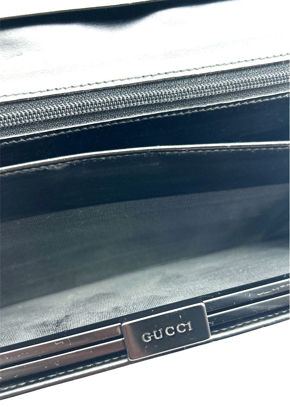 Gucci Gucci Long Leather Wallet Black Unisex Size ONE SIZE - 7 Thumbnail