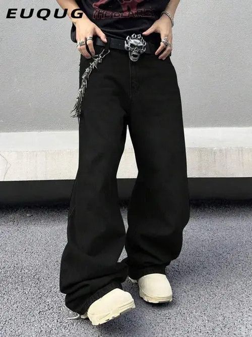 Jean × Vintage Washed Y2k Denim Jeans Loose fit Baggy Size US 34 / EU 50 - 3 Thumbnail