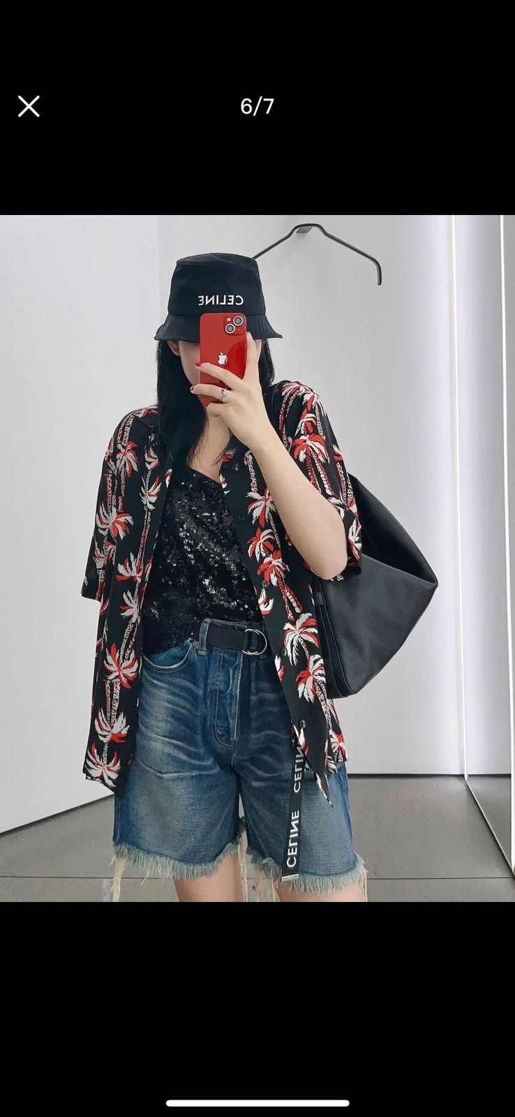 Celine Palm tree print Hawaiian shirt size 39 Size US M / EU 48-50 / 2 - 3 Thumbnail