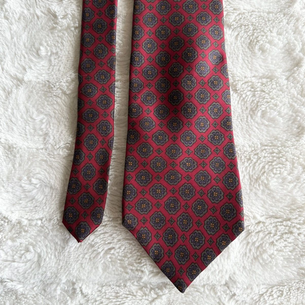 Christian Dior Monsieur Vintage Christian Dior Monsieur Necktie Mens 56” Red Silk Size ONE SIZE - 1 Thumbnail