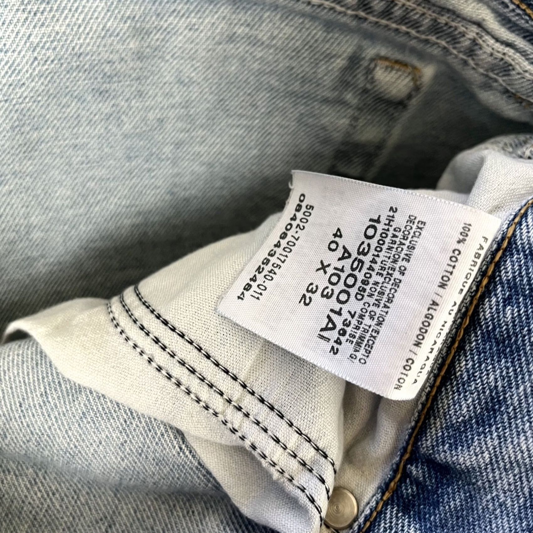Wrangler VINTAGE Wrangler Cowboy Cut Jeans Blue Denim 38x32 Regular Light Wash 5-Pocket Mens Jeans Cowboy 90s Space Size US 38 / EU 54 - 7 Thumbnail