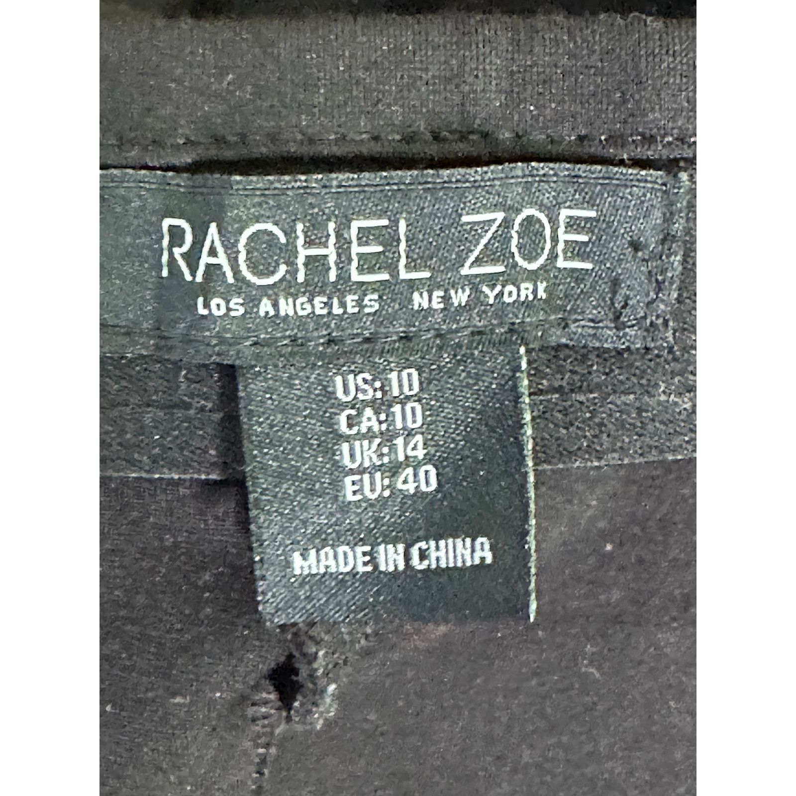 Rachel Zoe Rachel Zoe black wide legs pull on high waist pants size 10 Size 32" / US 10 / IT 46 - 3 Thumbnail