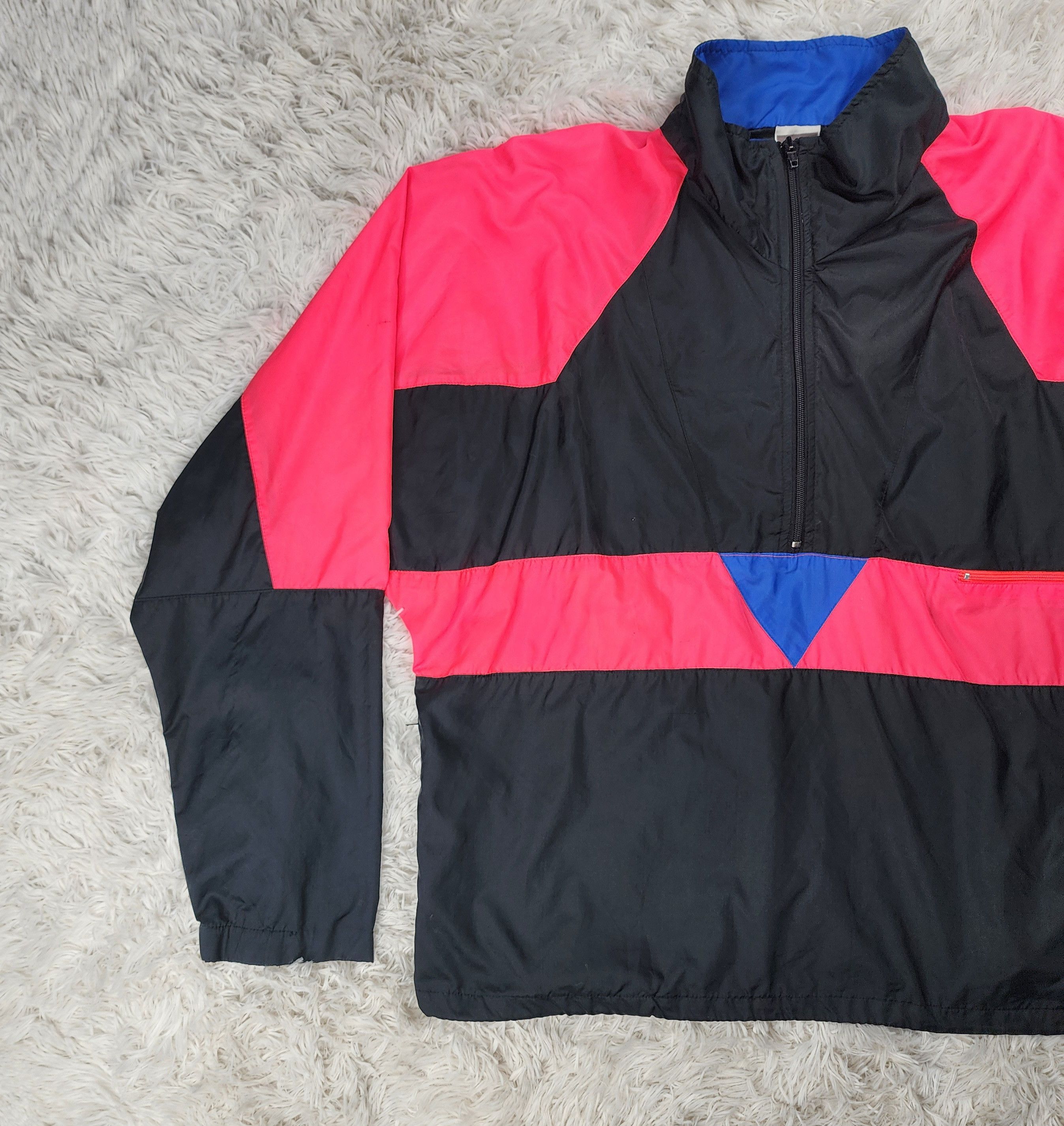 Nike Vintage Nike 1/2 zipper windbreaker jacket Size US L / EU 52-54 / 3 - 3 Thumbnail