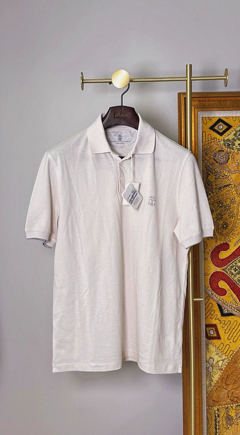 Brunello Cucinelli Brunello Cucinelli Cotton Polo Shirt - dmc Size US M / EU 48-50 / 2 - 1 Thumbnail