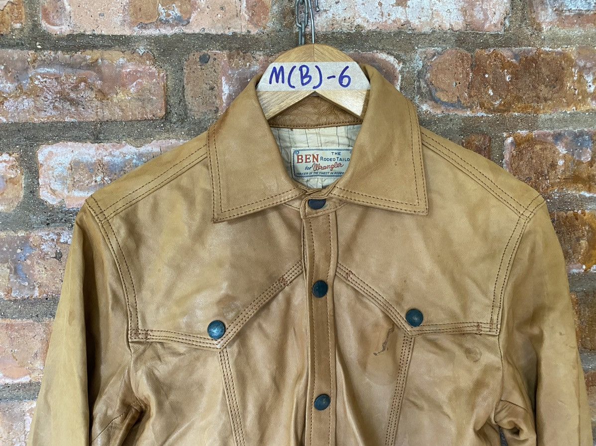 Isamu Katayama Backlash 2000s Wrangler X Men Bigi leather Sheepskin button up Size US M / EU 48-50 / 2 - 3 Thumbnail
