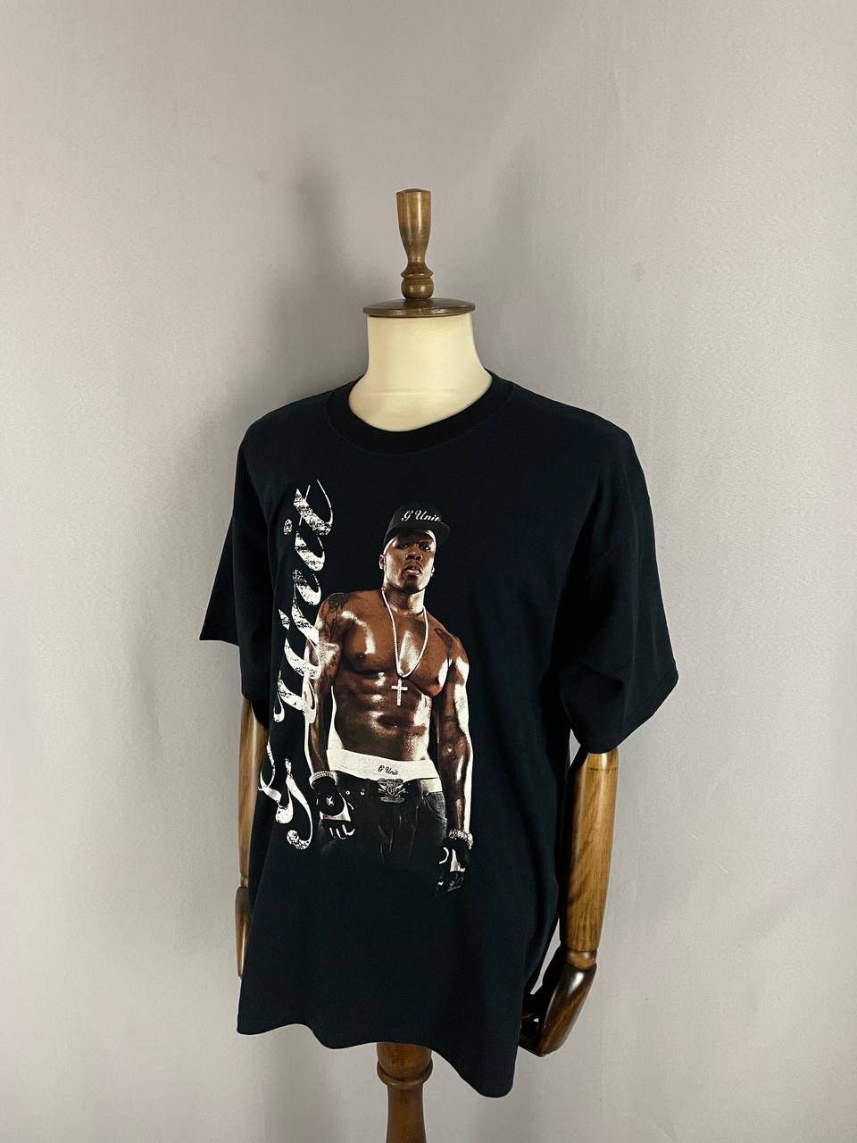 50 Cent 50 Cent Tee T Shirt Vintage Black 1990s Size US XL / EU 56 / 4 - 1 Thumbnail