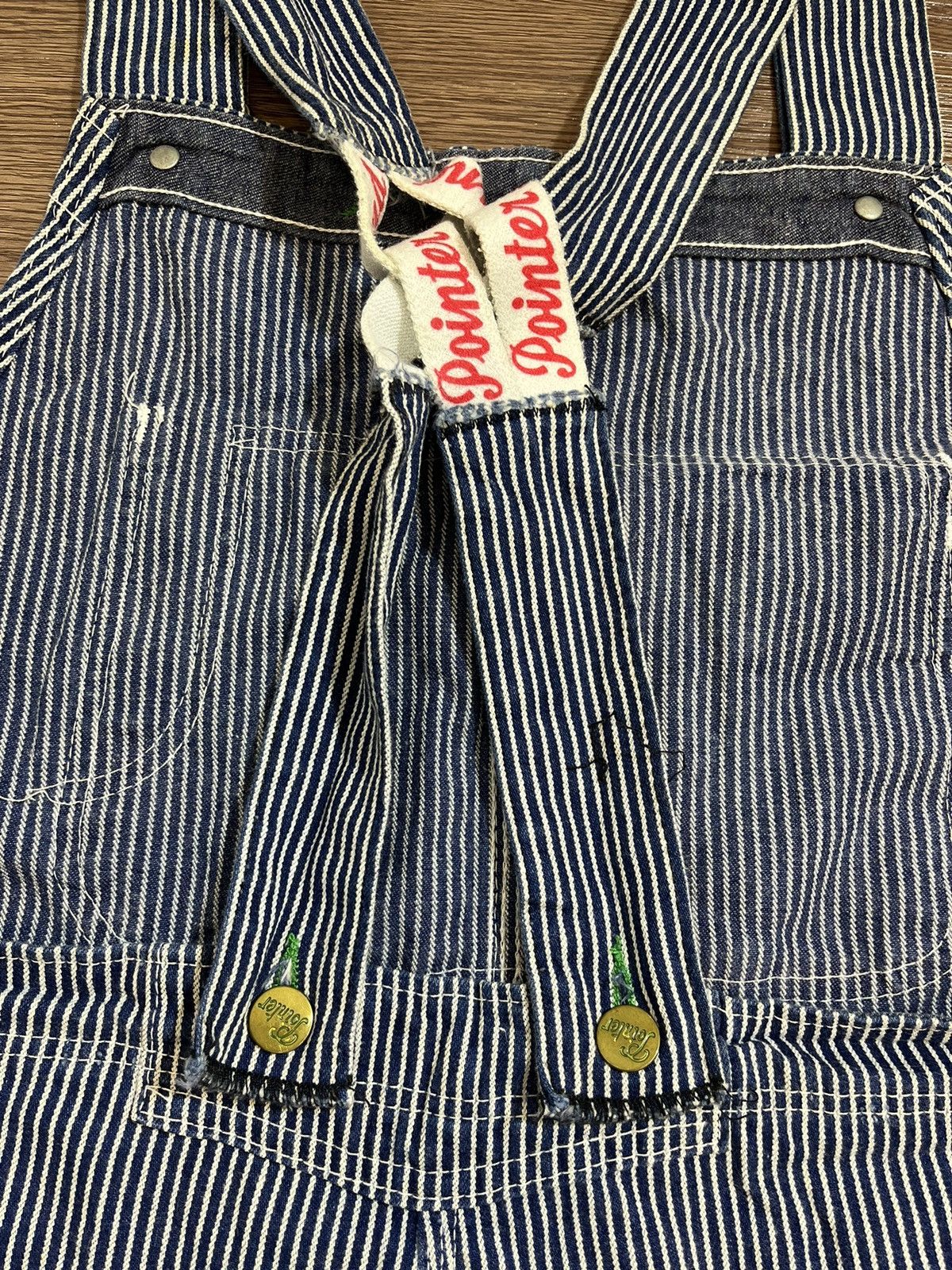 Pointer × Vintage Pointer Vintage Hickory Stripe Carpenter Overalls Size US 36 / EU 52 - 13 Thumbnail