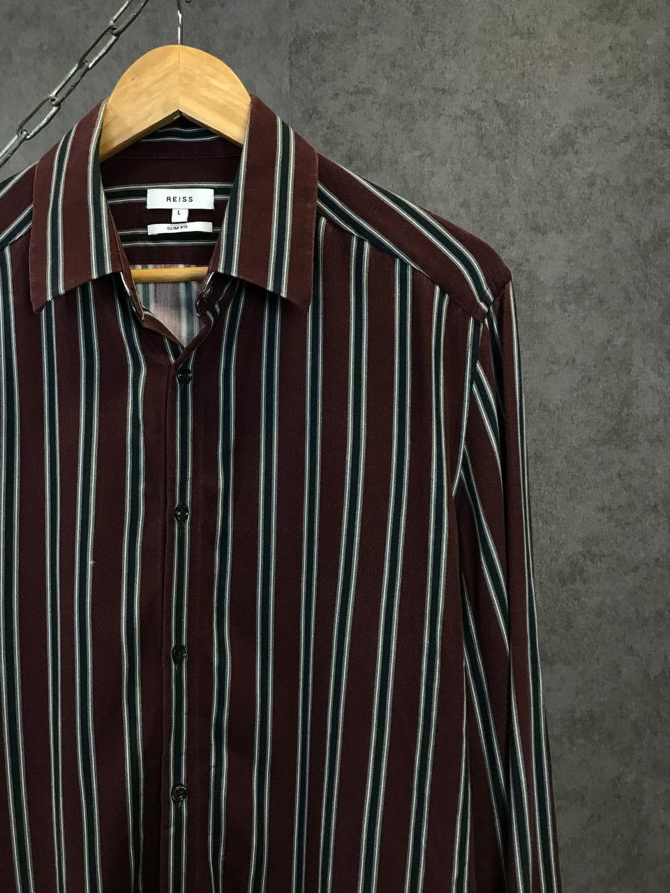 Reiss Reiss striped designer shirt Size US L / EU 52-54 / 3 - 2 Thumbnail