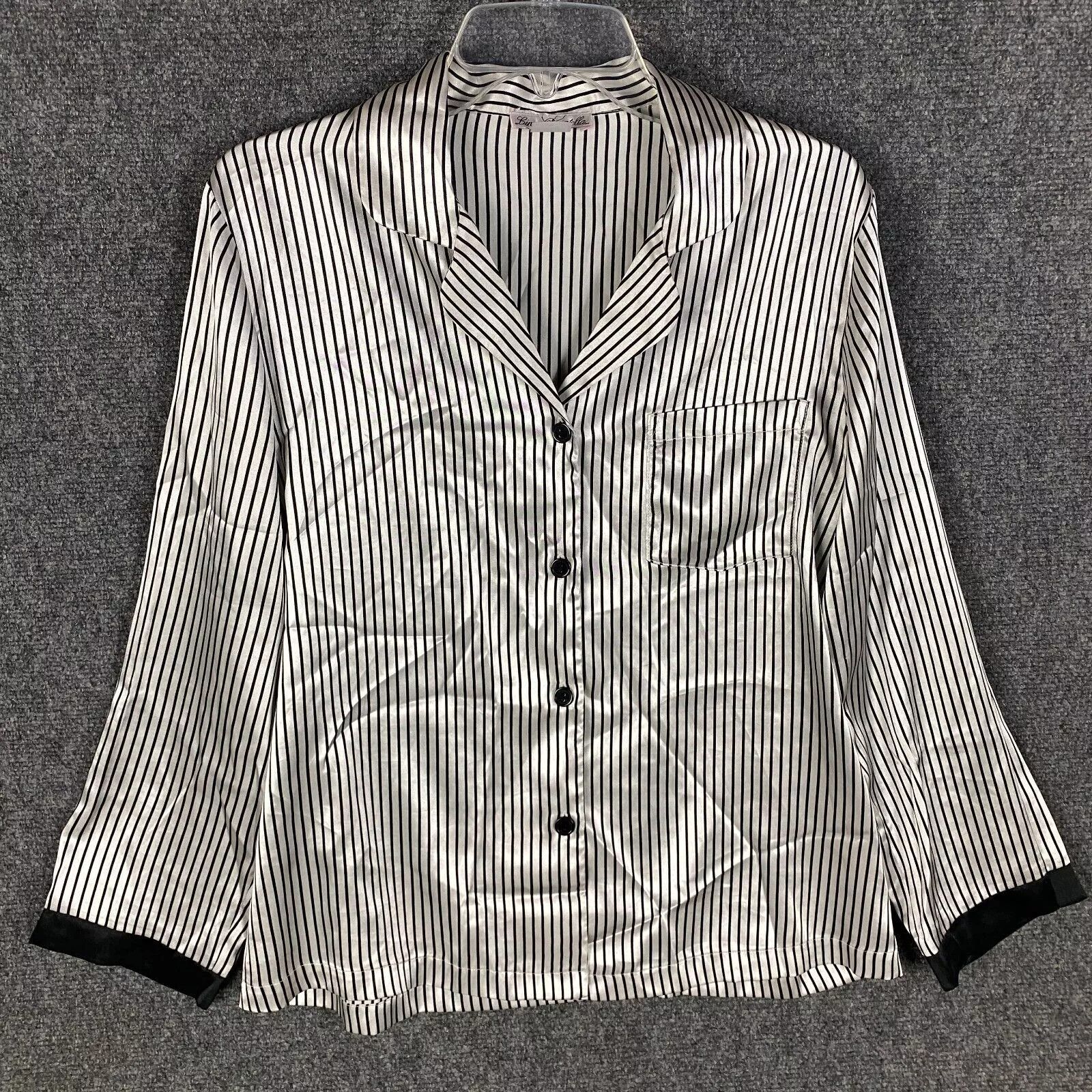 Other Linea Donatella Pajama Top Women's Medium Button Up M Size M / US 6-8 / IT 42-44 - 1 Thumbnail