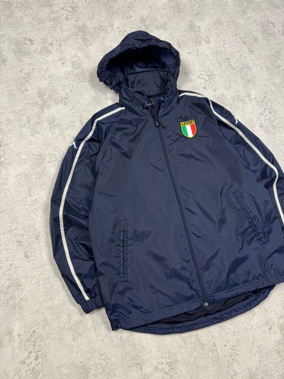 Kappa 2002 Italy World Cup Kappa Sideline Training Navy Jacket Size US M / EU 48-50 / 2 - 3 Thumbnail